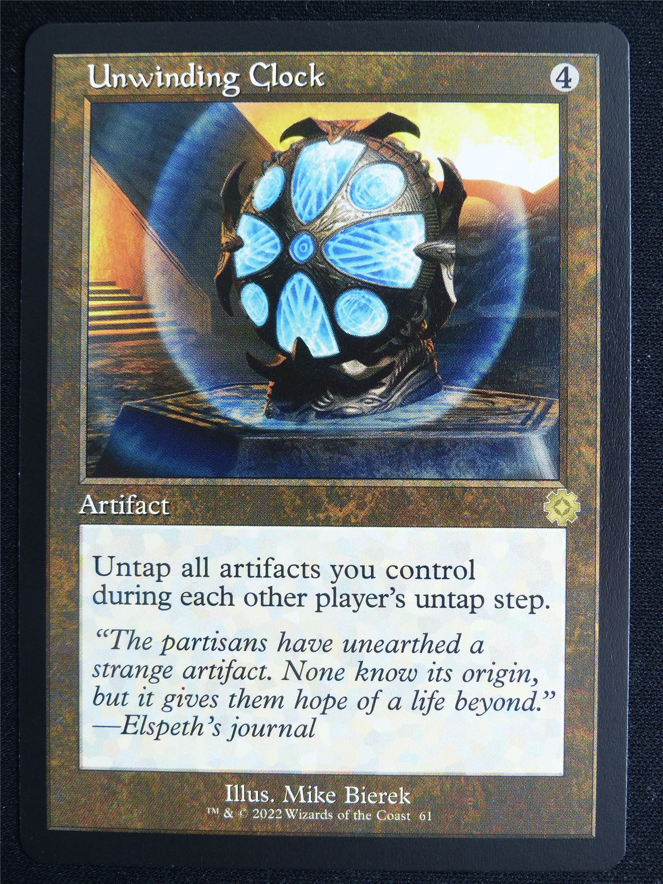 Unwinding Clock Retro - BRO - Mtg Card #4OH