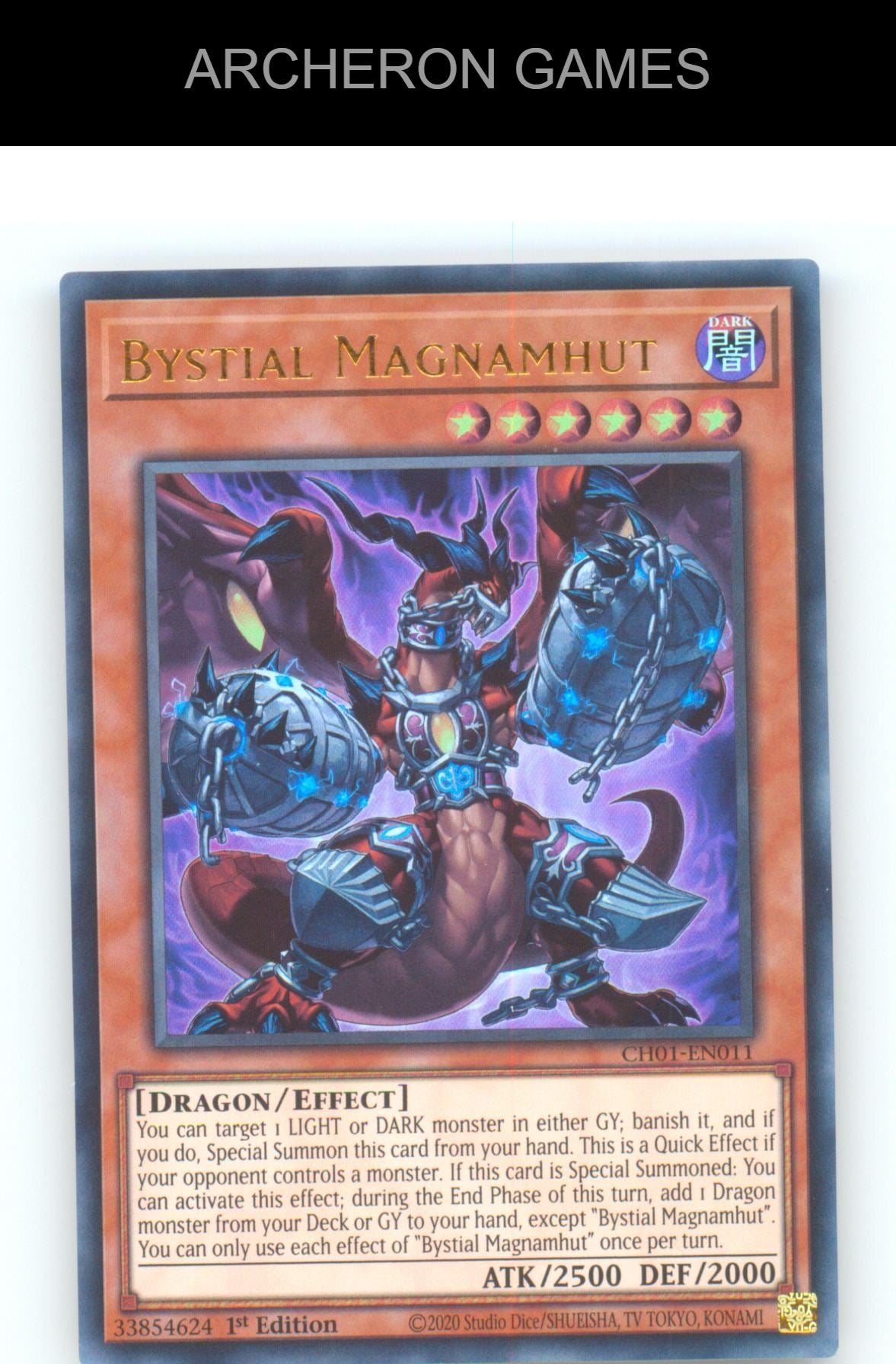 Bystial Magnamhut Ultra Rare YUGIOH Card 1st Edition