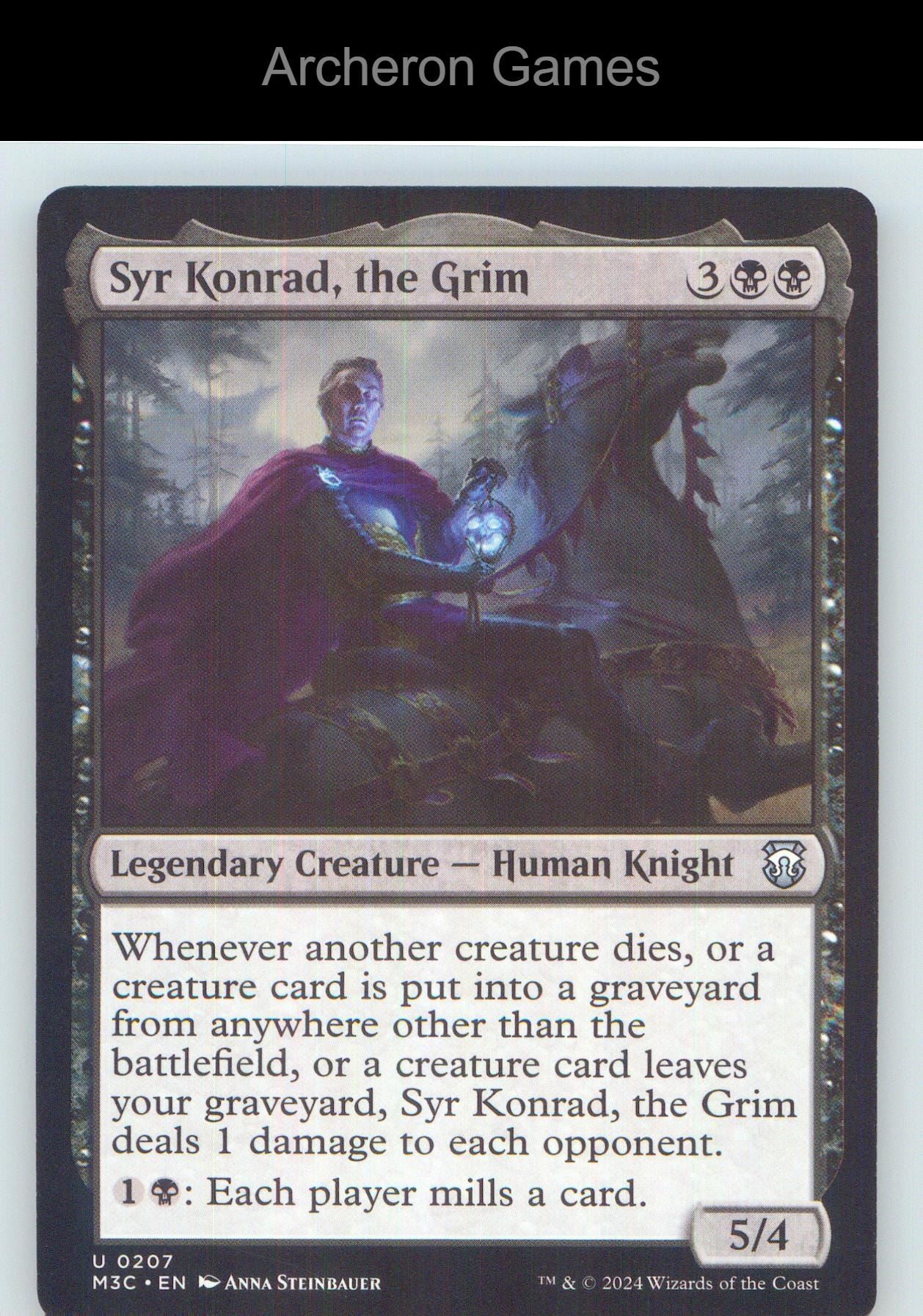 Syr Konrad, the Grim (Ripple Foil) 207 UC MTG Card NM/EX+