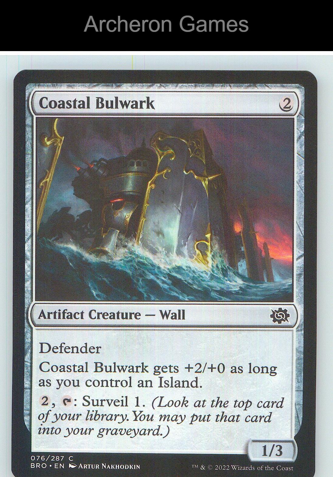 Coastal Bulwark BRO 76 C MTG Card NM/EX+