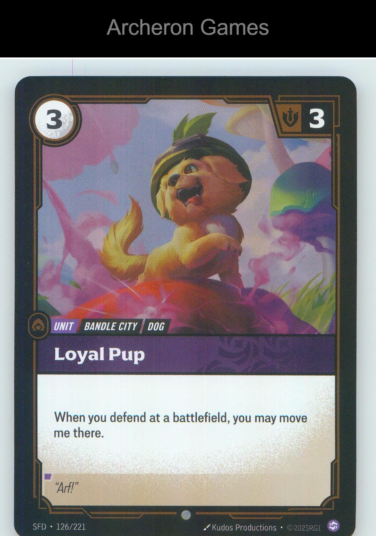 Loyal Pup SFD 126/221 C Spiritforged Riftbound Card