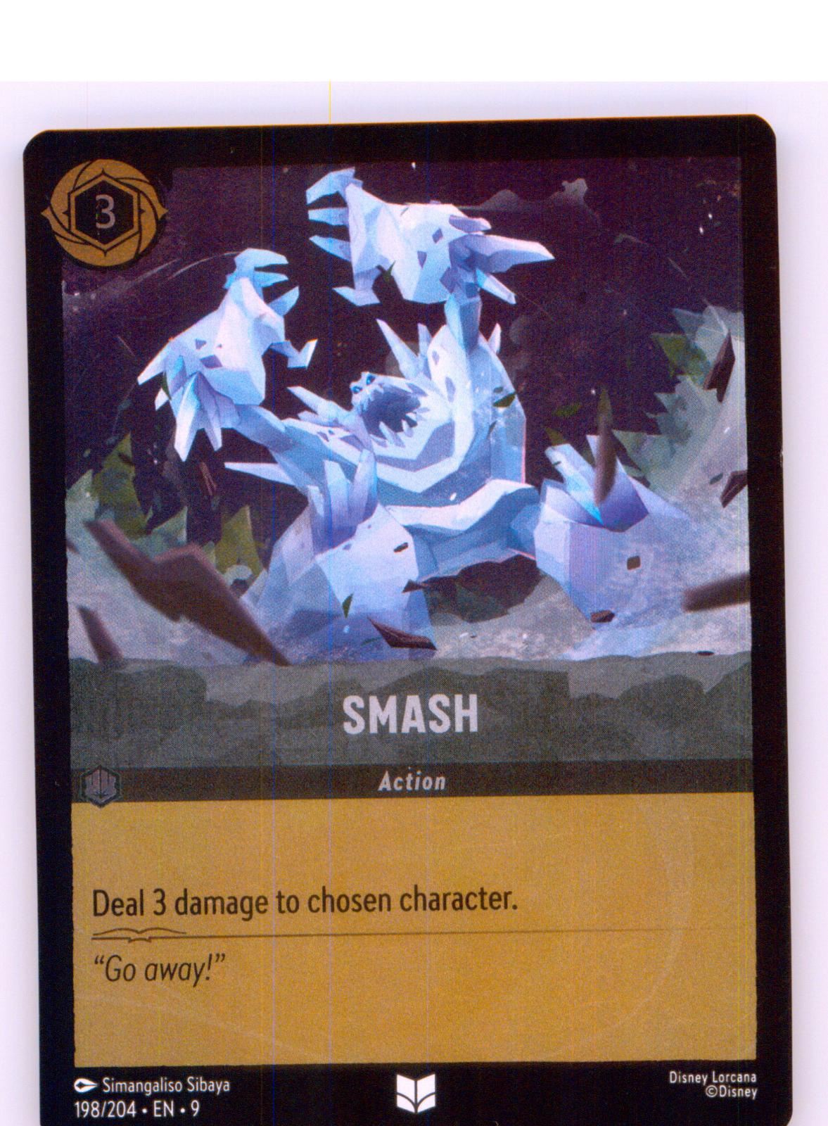 Smash 198/204 Uncommon Fabled Lorcana Cold Foil Near Mint