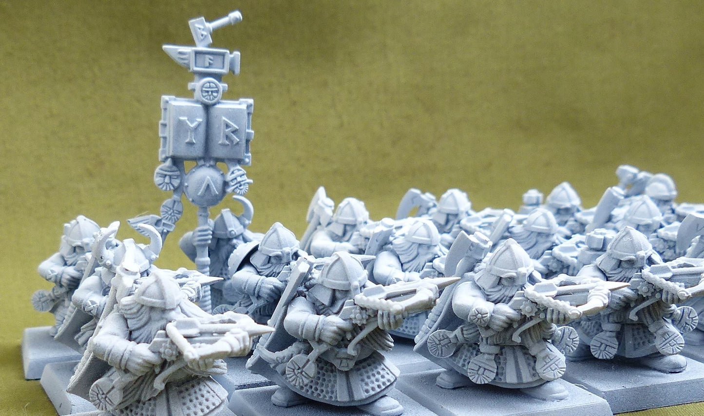Dwarf Quarrellers set of 18 - Dwarves - Warhammer Old World #6NF