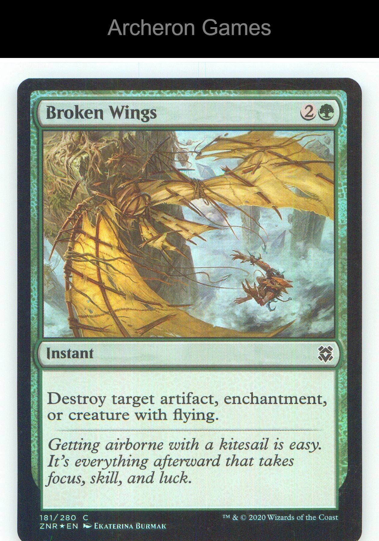 Broken Wings ZNR 181 C MTG Card NM/EX+ Foil