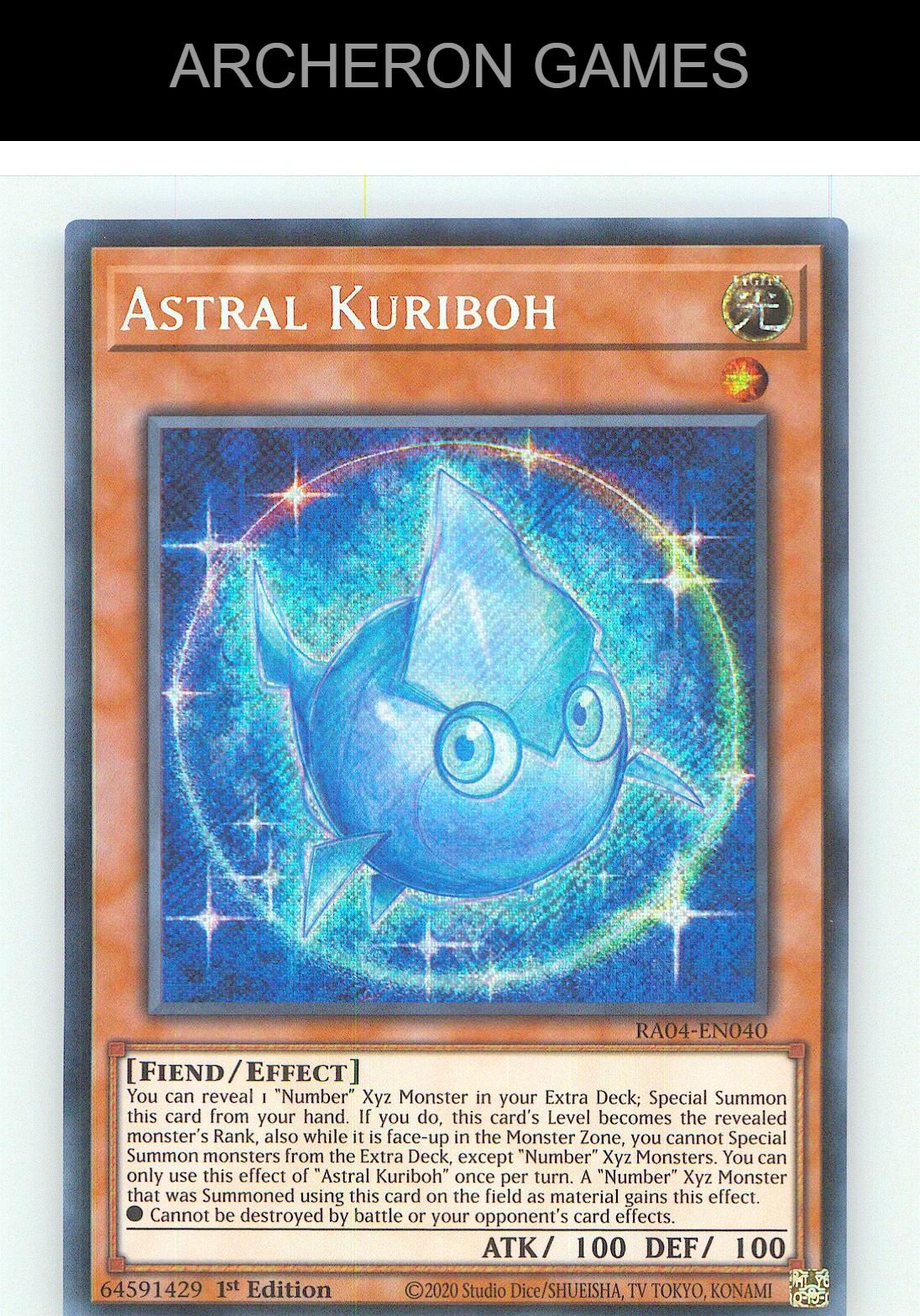 Astral Kuriboh (Secret Rare) SEC YUGIOH Card 1st Edition