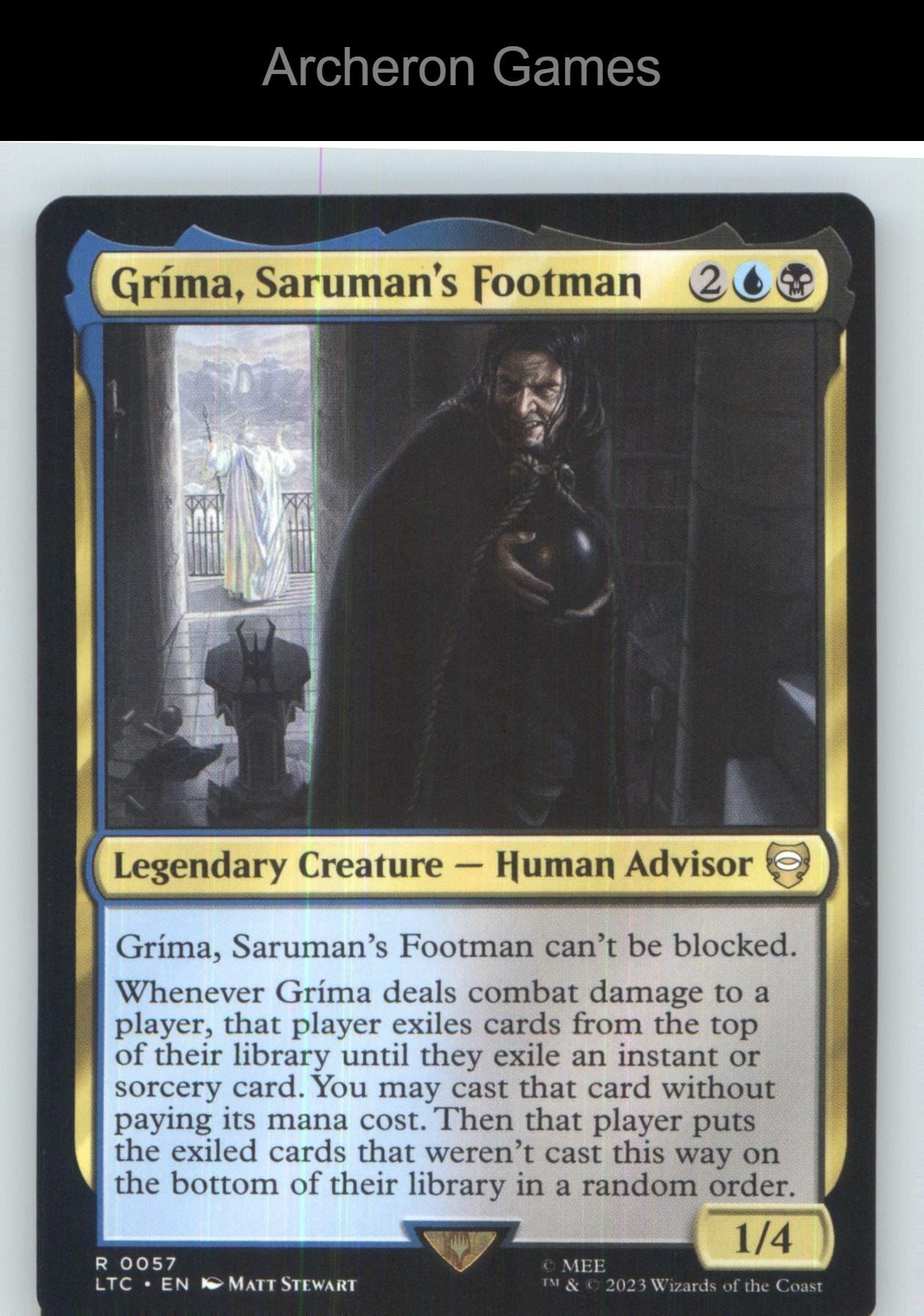 Grima, Saruman's Footman LTC 57 R MTG Card NM/EX+