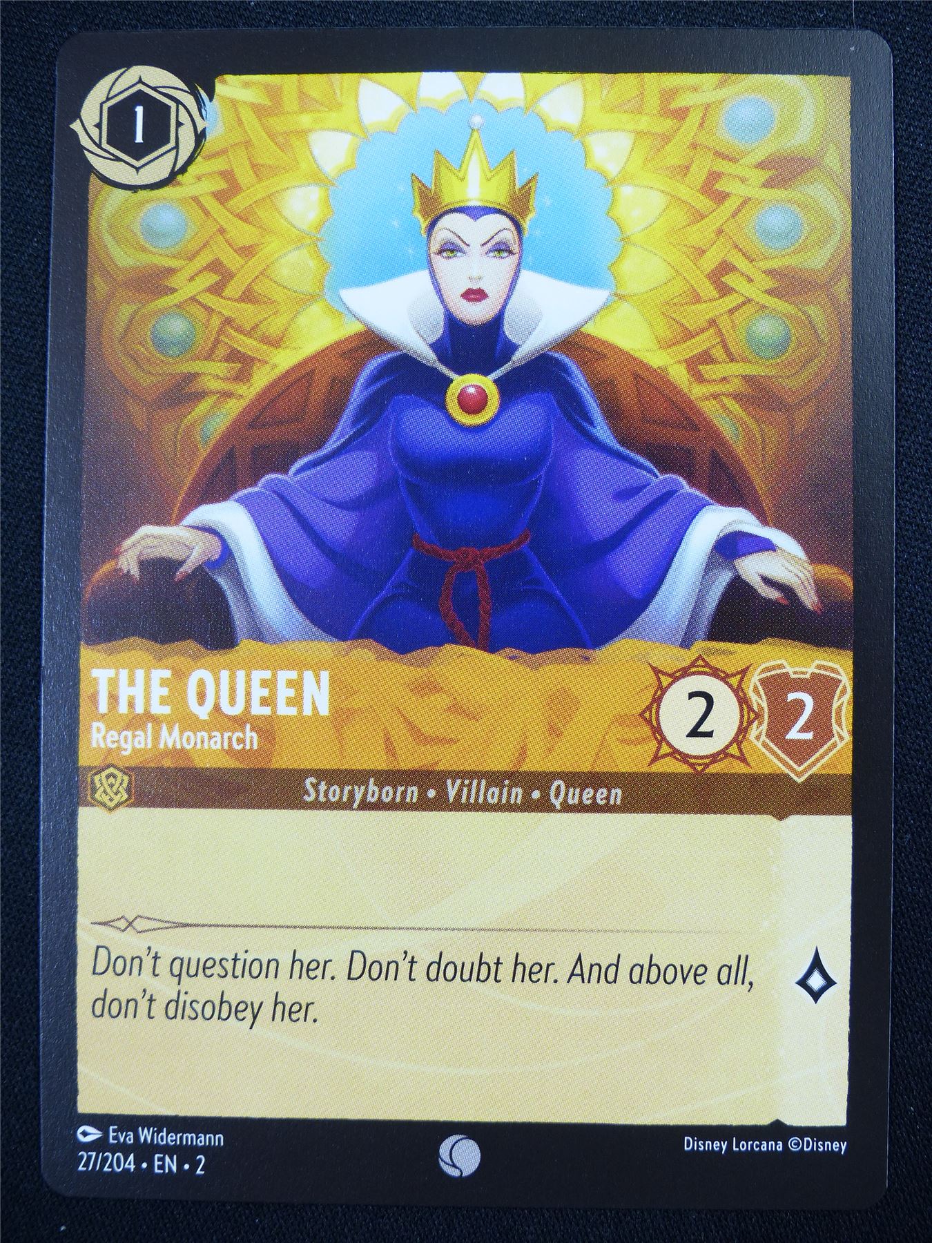 The Queen Regal Monarch 27/204 - Lorcana Card #4SP