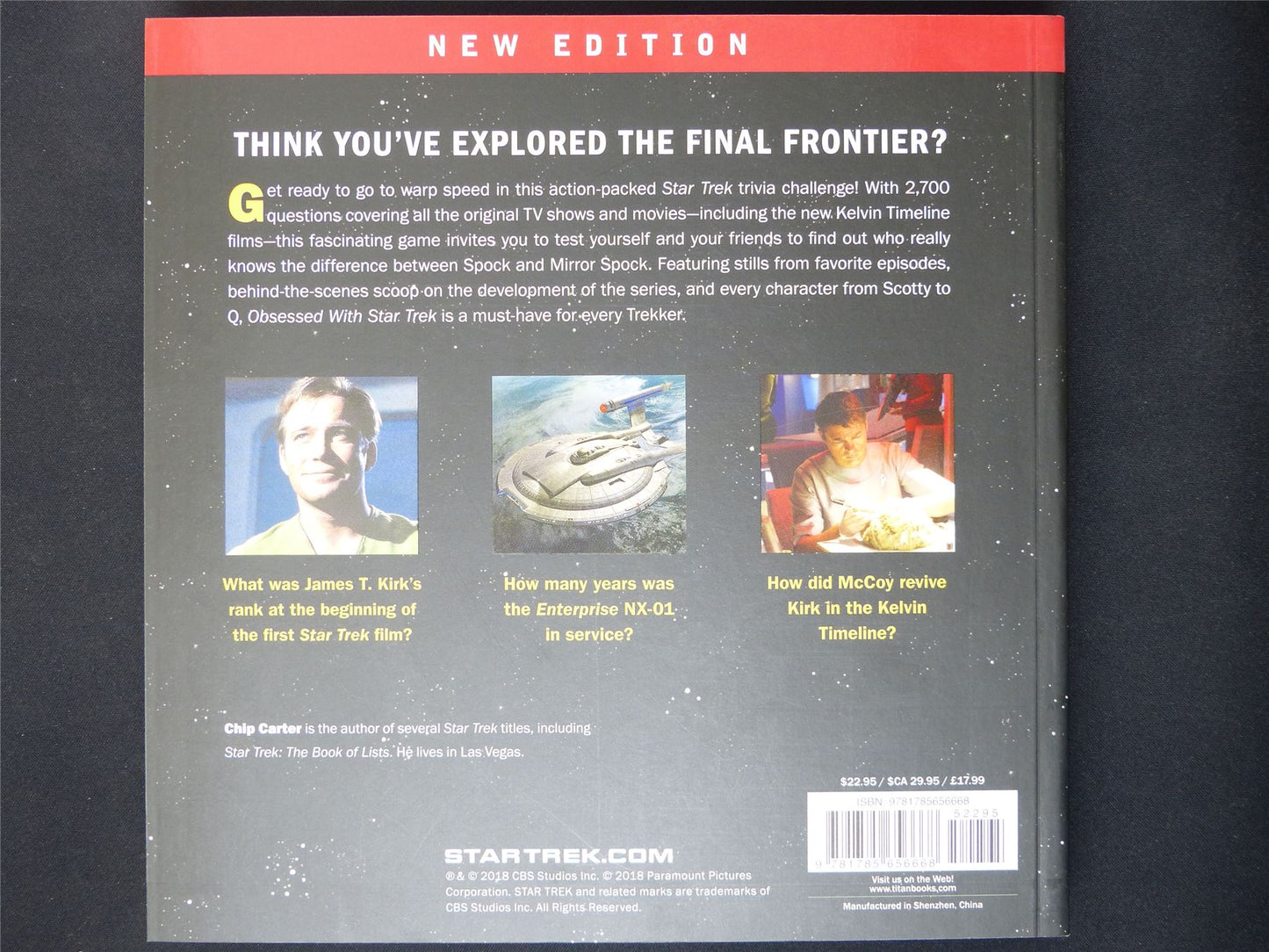 Obsessed With Star Trek Question Book - Titan Gift Book Softback #2P6