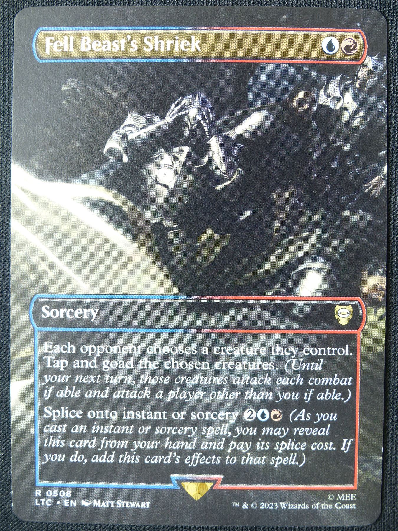 Fell Beast's Shriek Borderless - LTC - Mtg Card #1BR