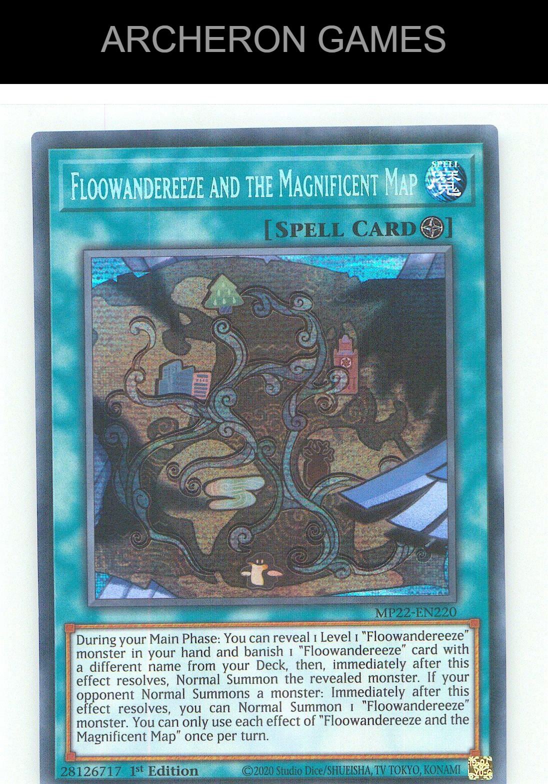 Floowandereeze and the Magnificent Map YUGIOH Card 1st Edition