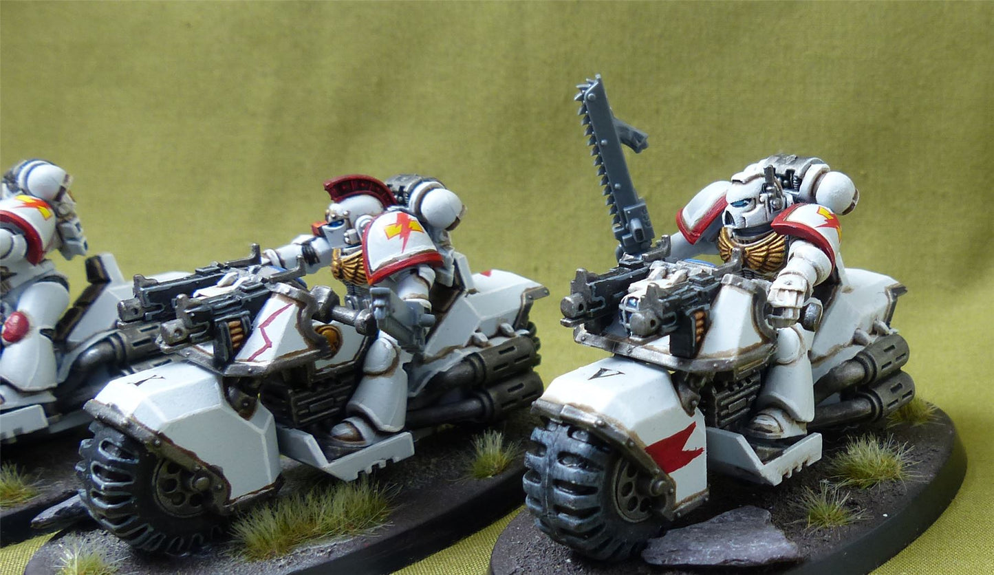 Bike Squad - Space Marines White Scars - Warhammer 40K #2GC