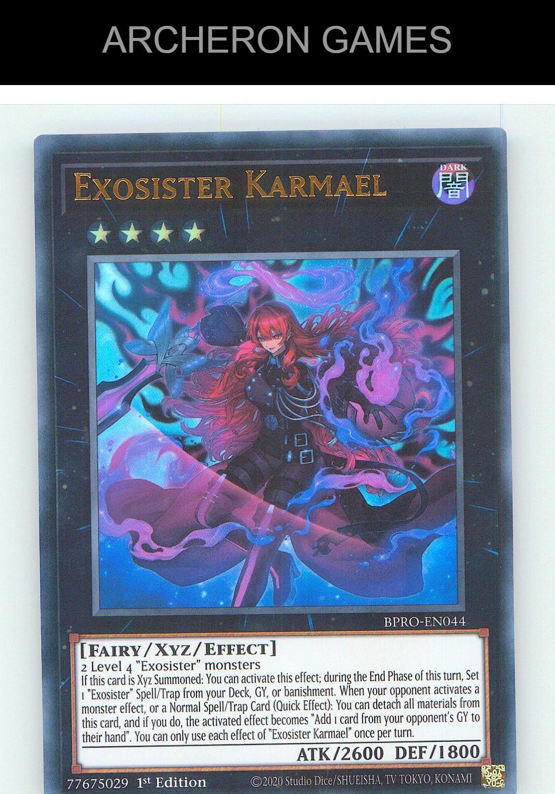 Exosister Karmael Ultra Rare YUGIOH Card 1st Edition