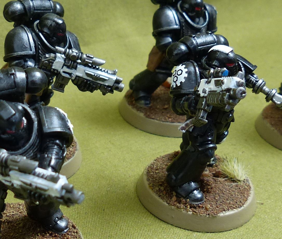 Primaris Intercessors set of 5 painted - Iron Hands - Warhammer 40K #1HI