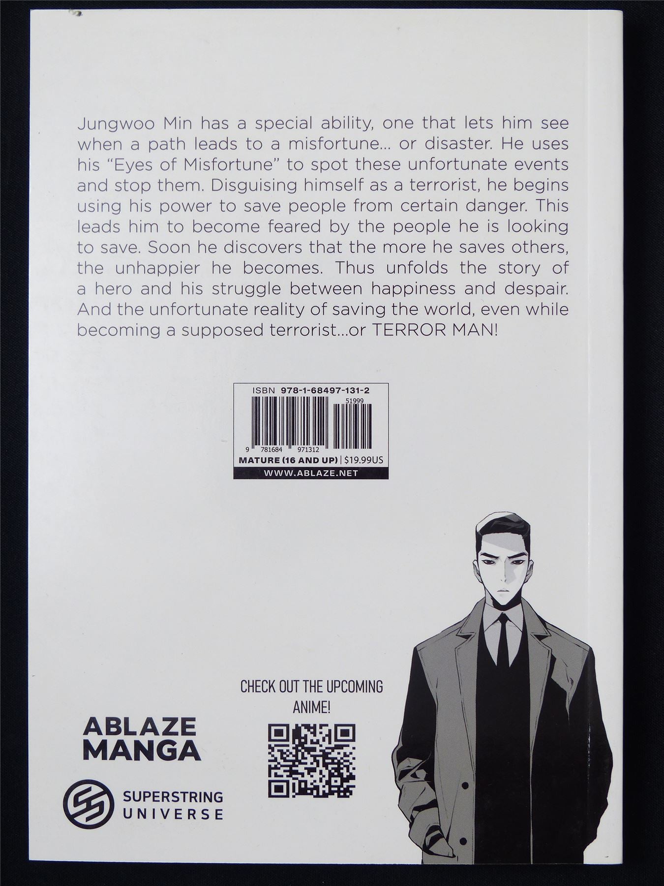 Terror Man volume 1 - Ablaze Manga #ZO