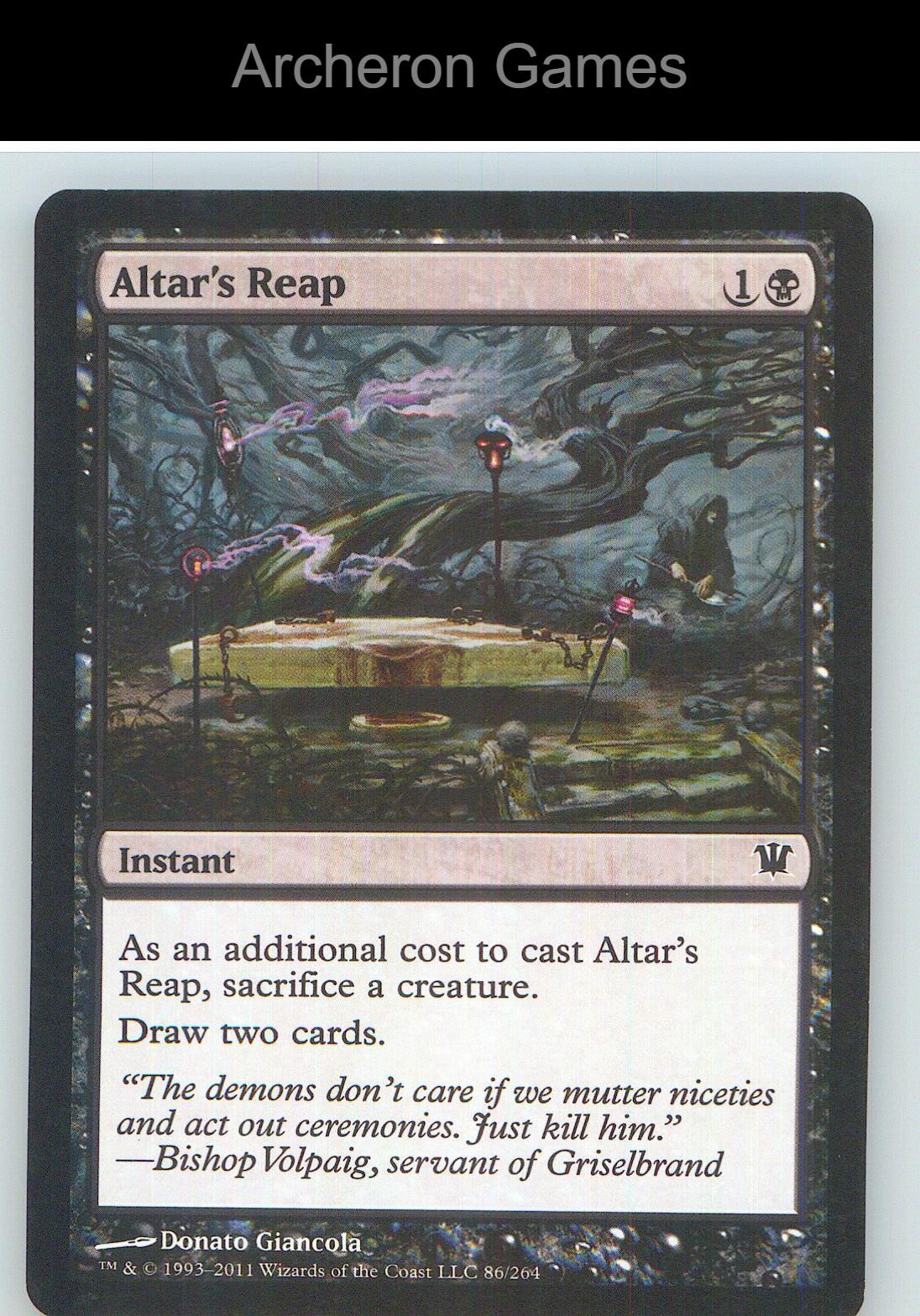 Altar's Reap ISD 86 C MTG Card NM/EX+