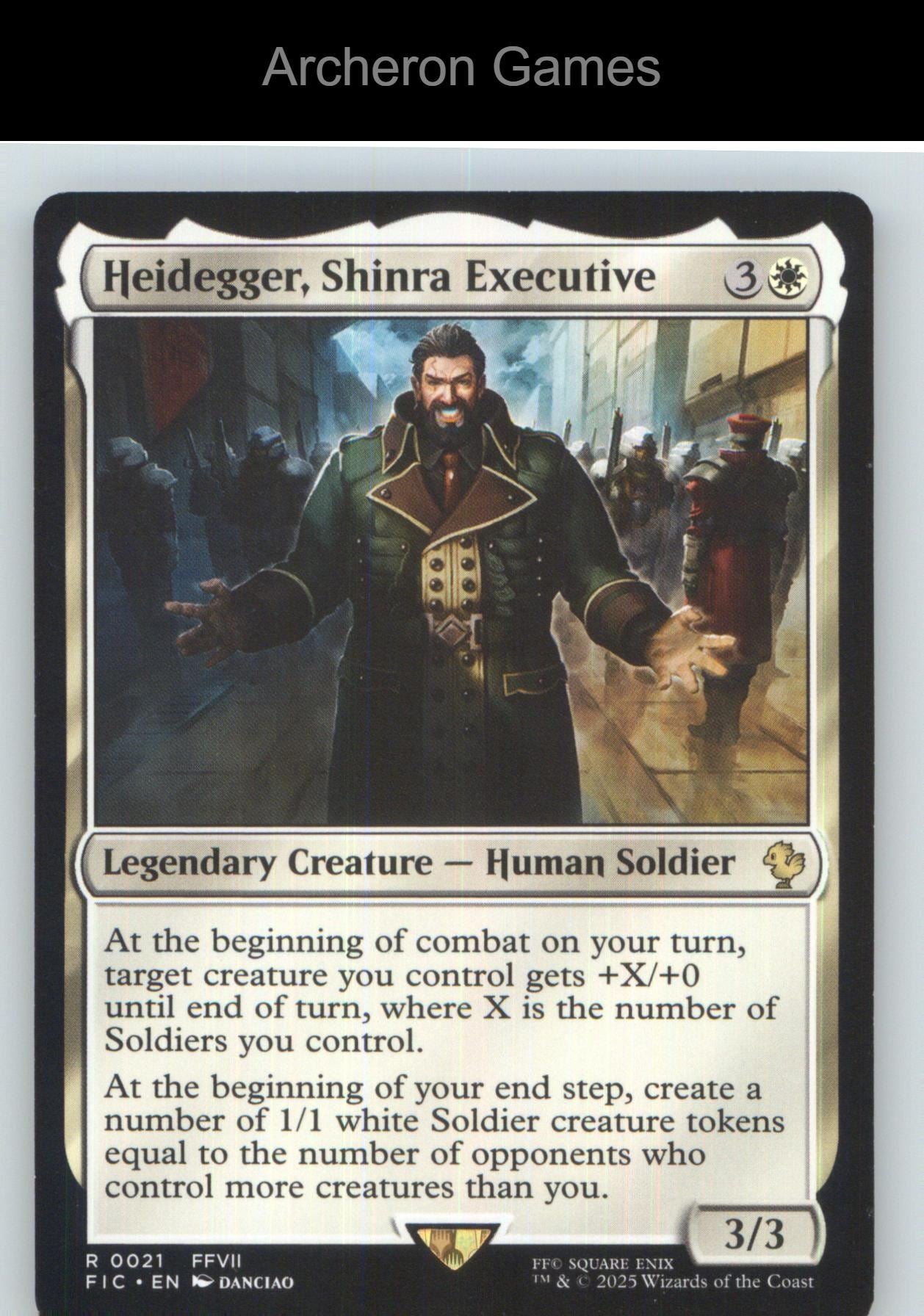 Heidegger, Shinra Executive FIC 21 R MTG Card NM/EX+