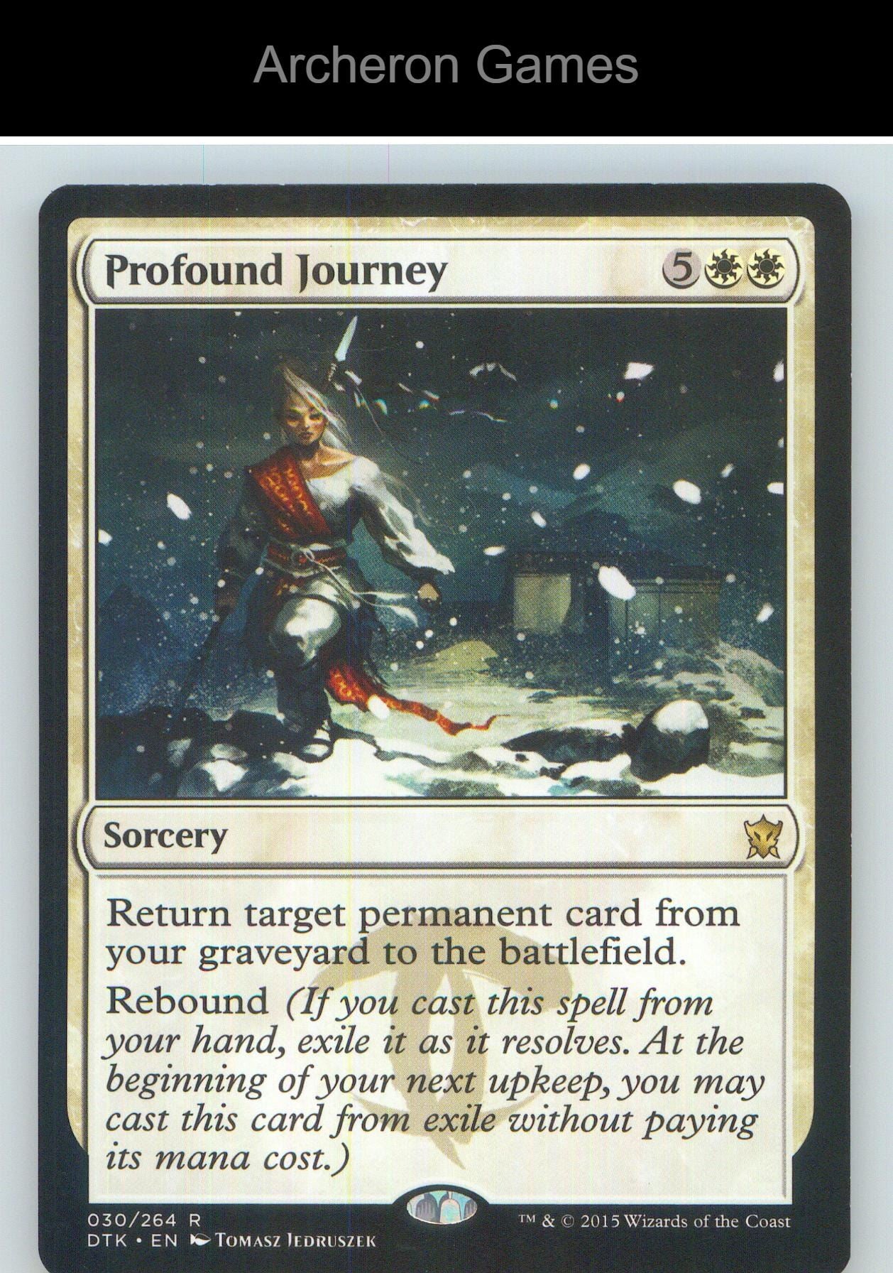 Profound Journey DTK 30 R MTG Card NM/EX+