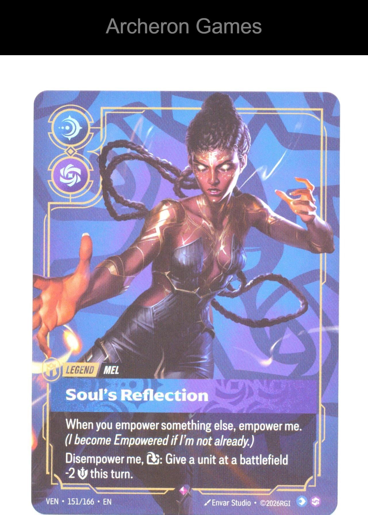 Mel - Soul's Reflection VEN 151/166 R Vendetta Riftbound Card Foil