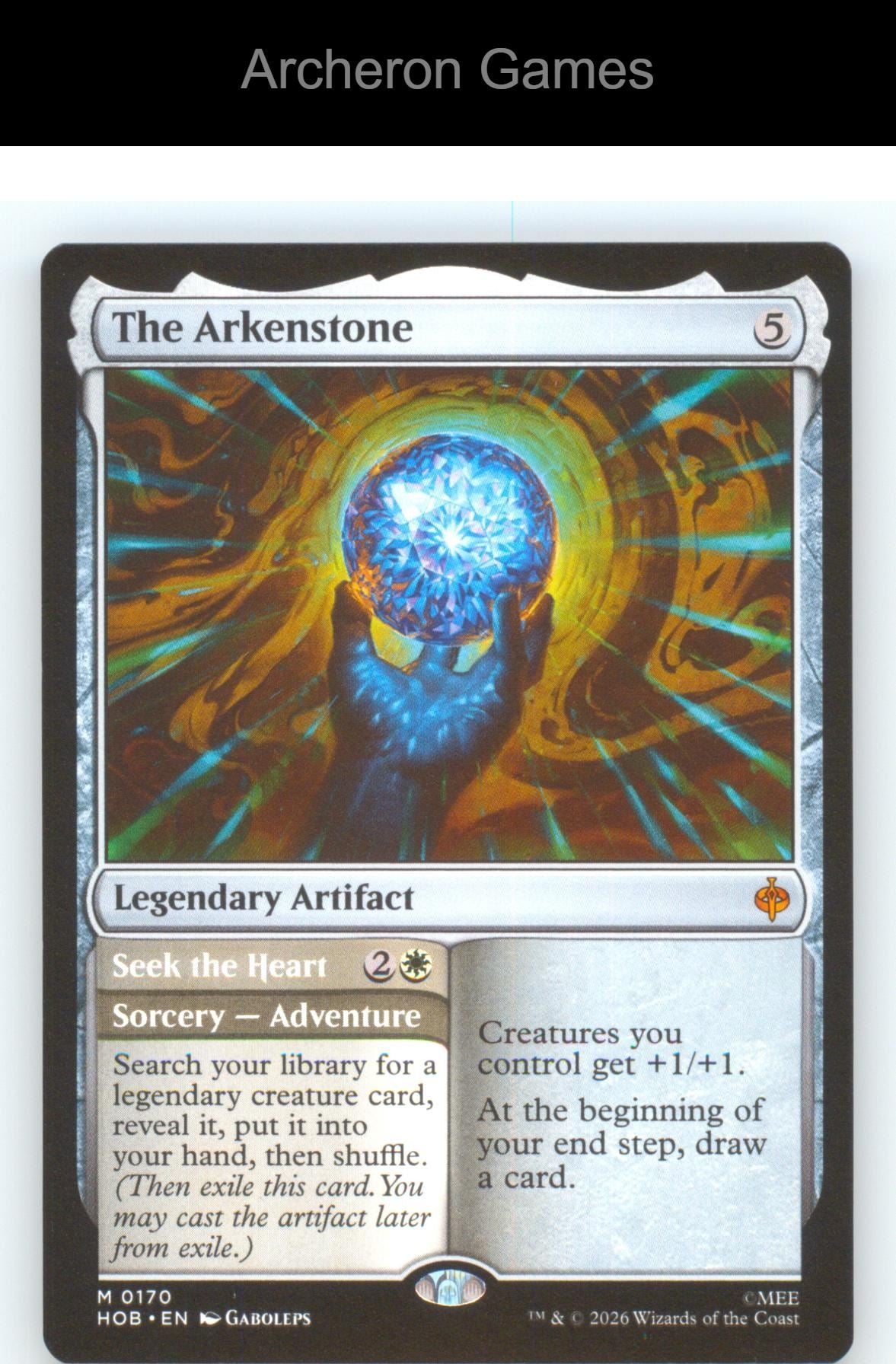 The Arkenstone HOB 170 Mythic MTG Card The Hobbit