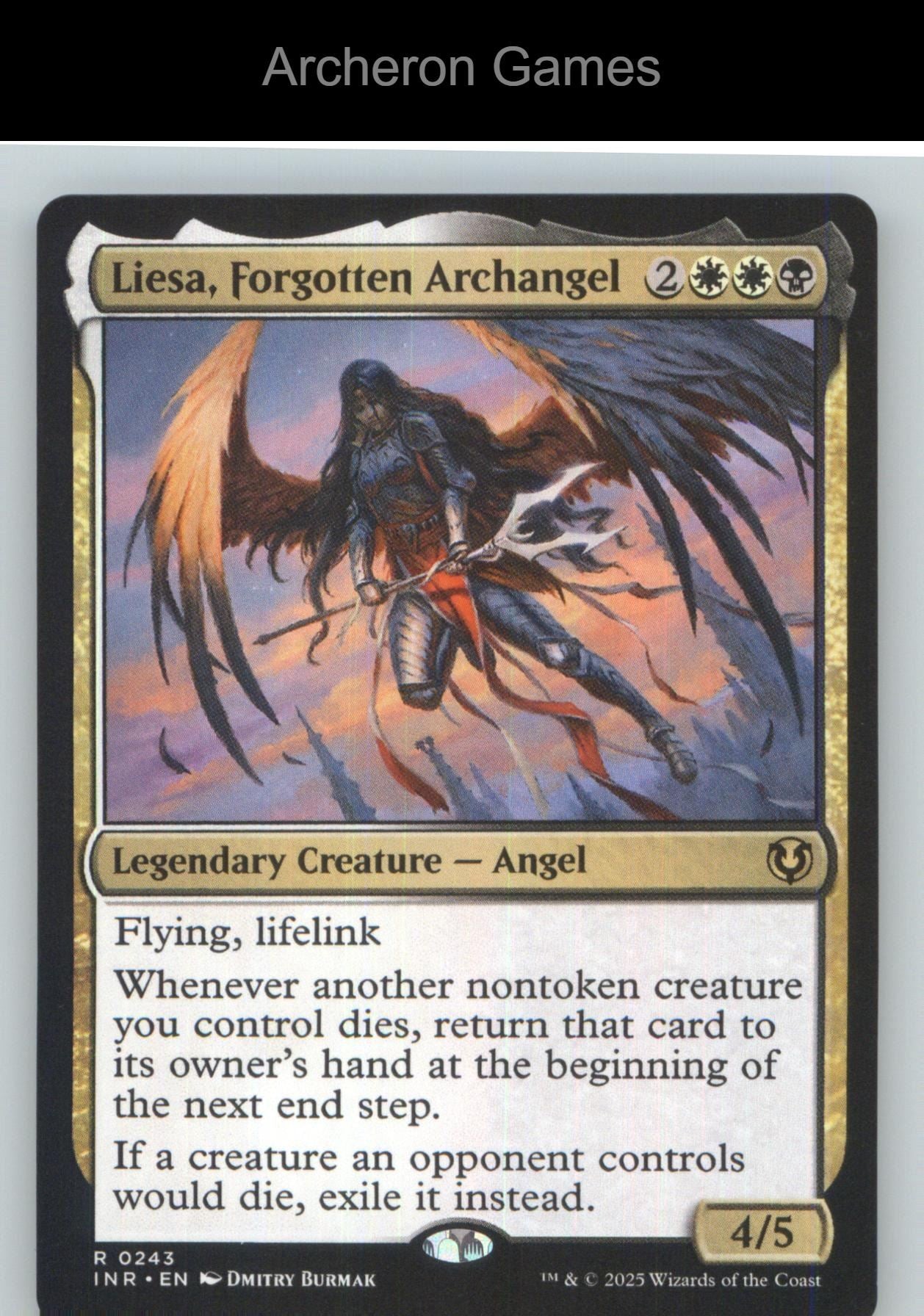 Liesa, Forgotten Archangel INR 243 R MTG Card NM/EX+