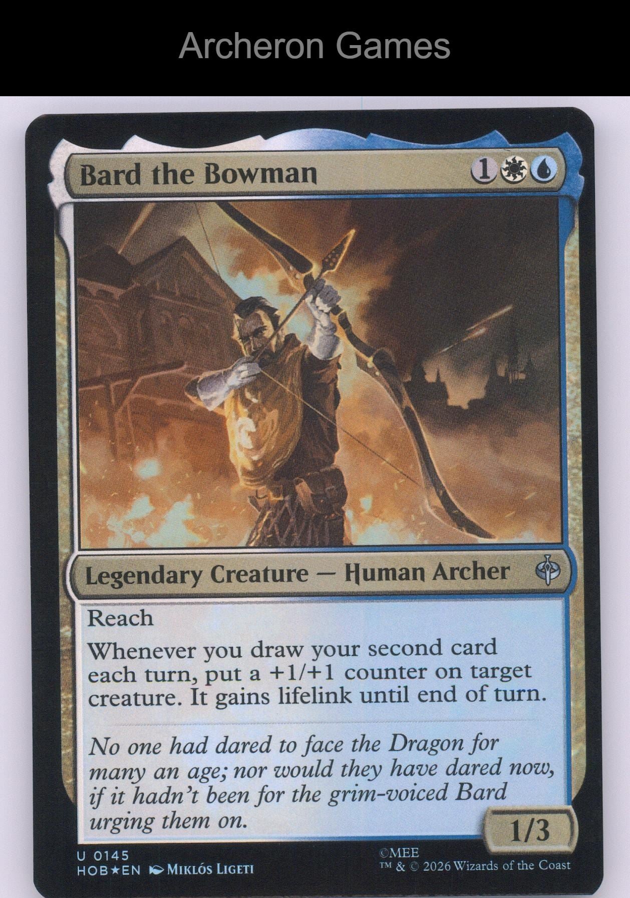 Bard the Bowman HOB 145 UC MTG Card The Hobbit