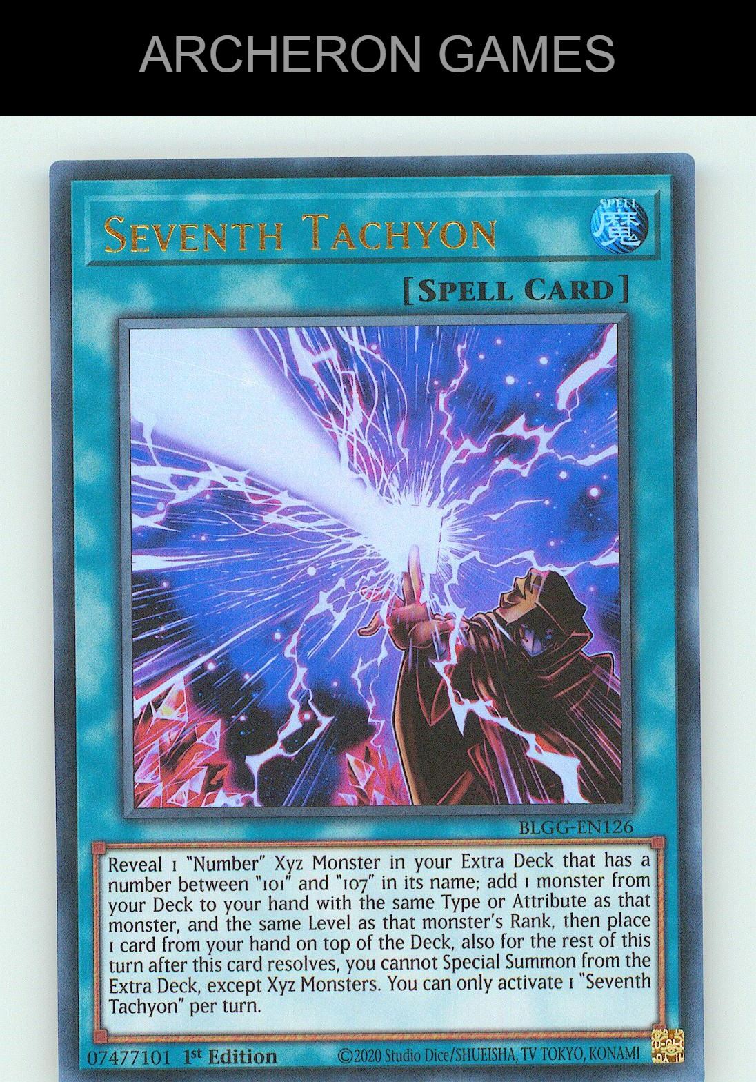 Seventh Tachyon UR YUGIOH Card 1st Edition