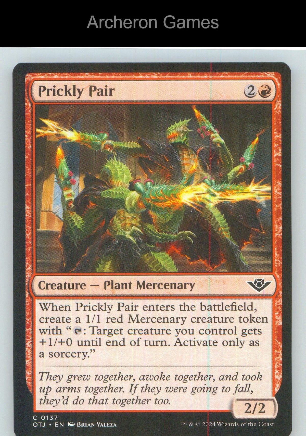 Prickly Pair OTJ 137 C MTG Card NM/EX+