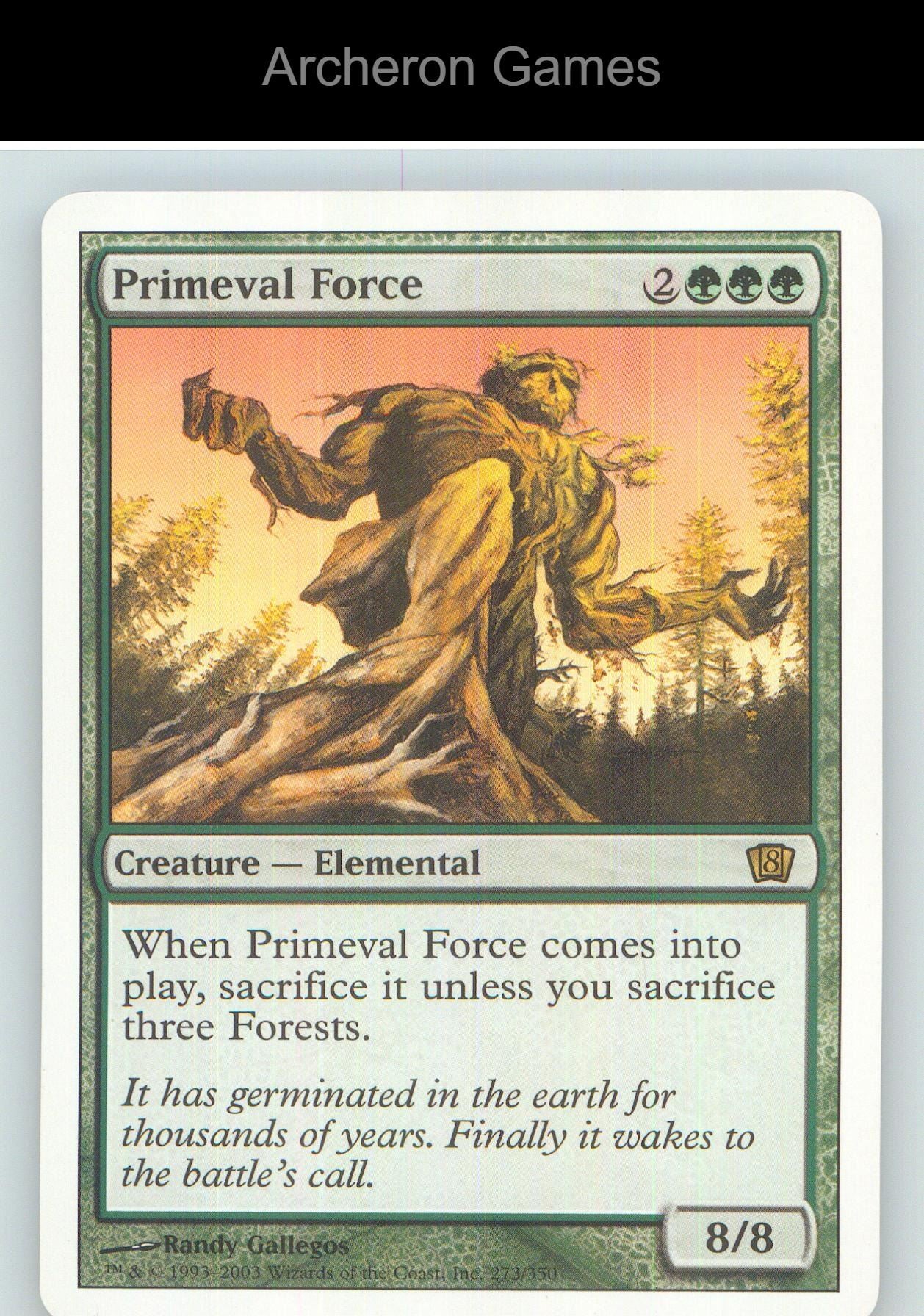 Primeval Force 8ED 273 R MTG Card NM/EX+