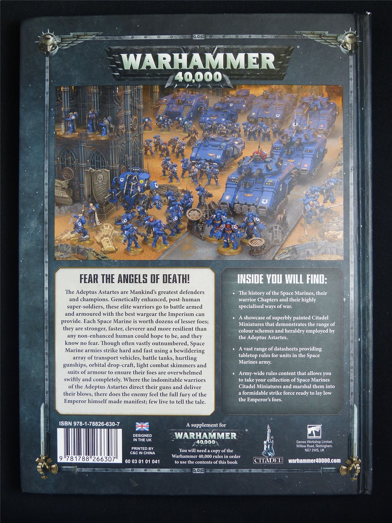 Space Marines 8th Edition Codex - Warhammer 40K Hardback #1ZD