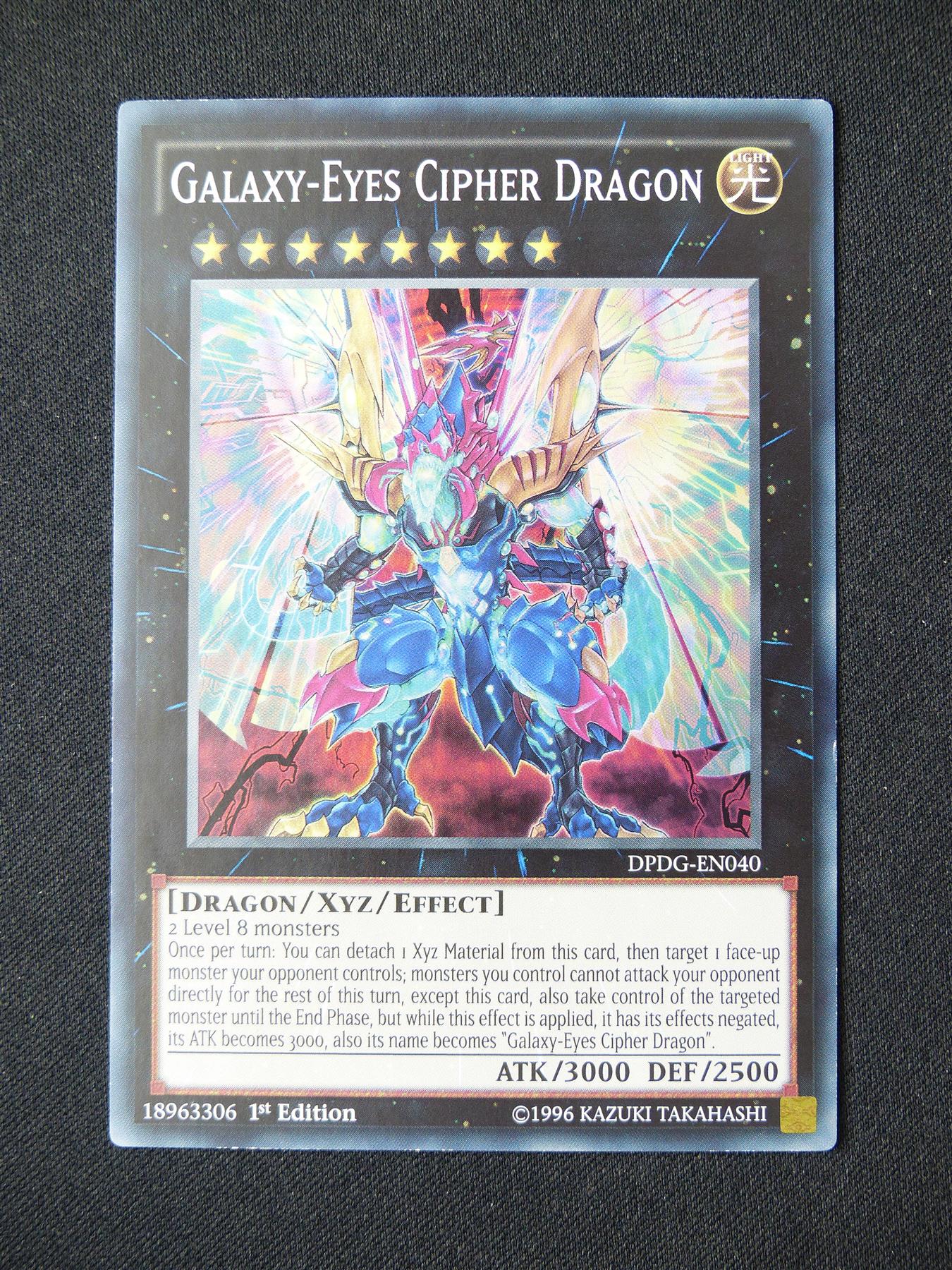 Galaxy-Eyes Cipher Dragon DPDG Super Rare - 1st ed Yugioh Card #3A3