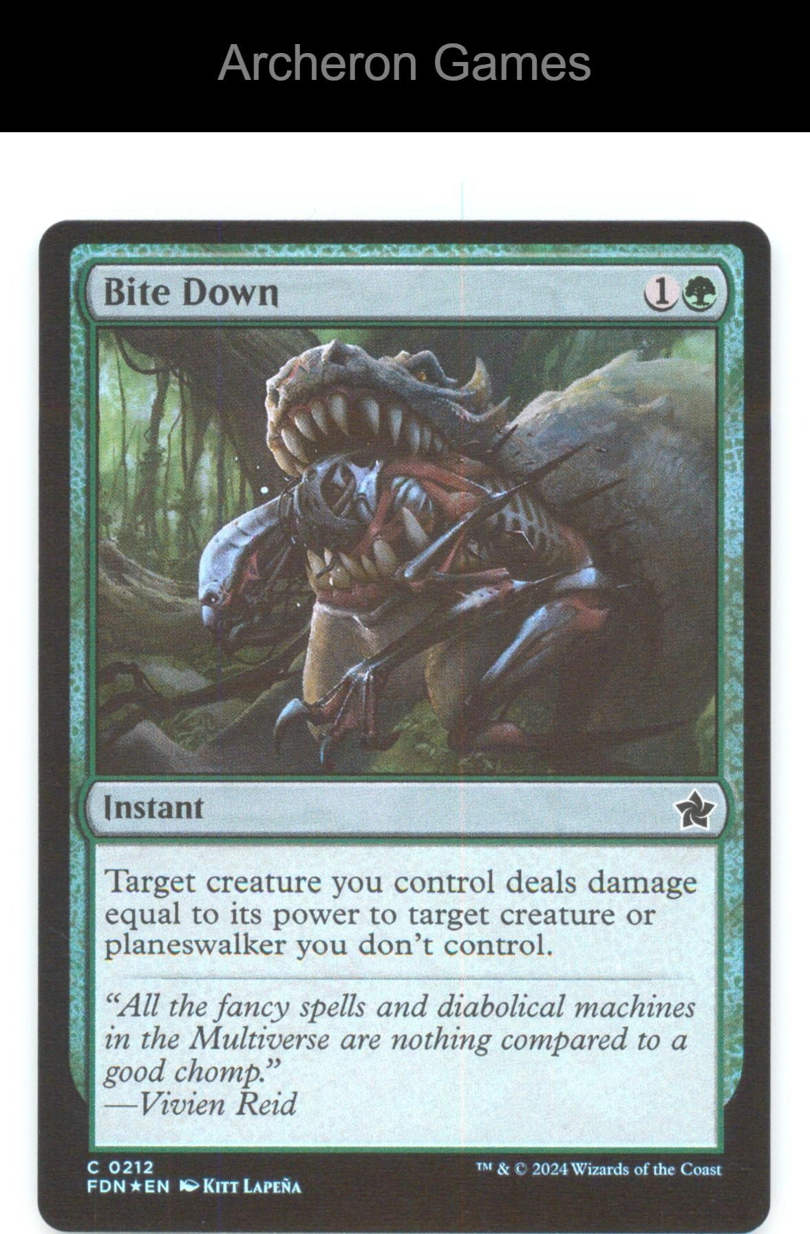 Bite Down FDN 212 C MTG Card Foundations Foil