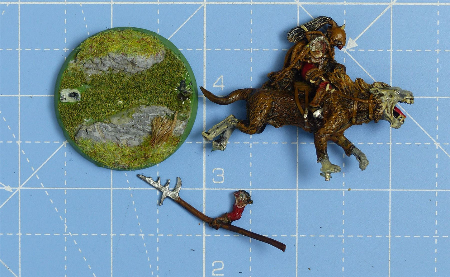 Classic Metal Orc Warg Rider OOP - Lord of the Rings Warhammer #35S