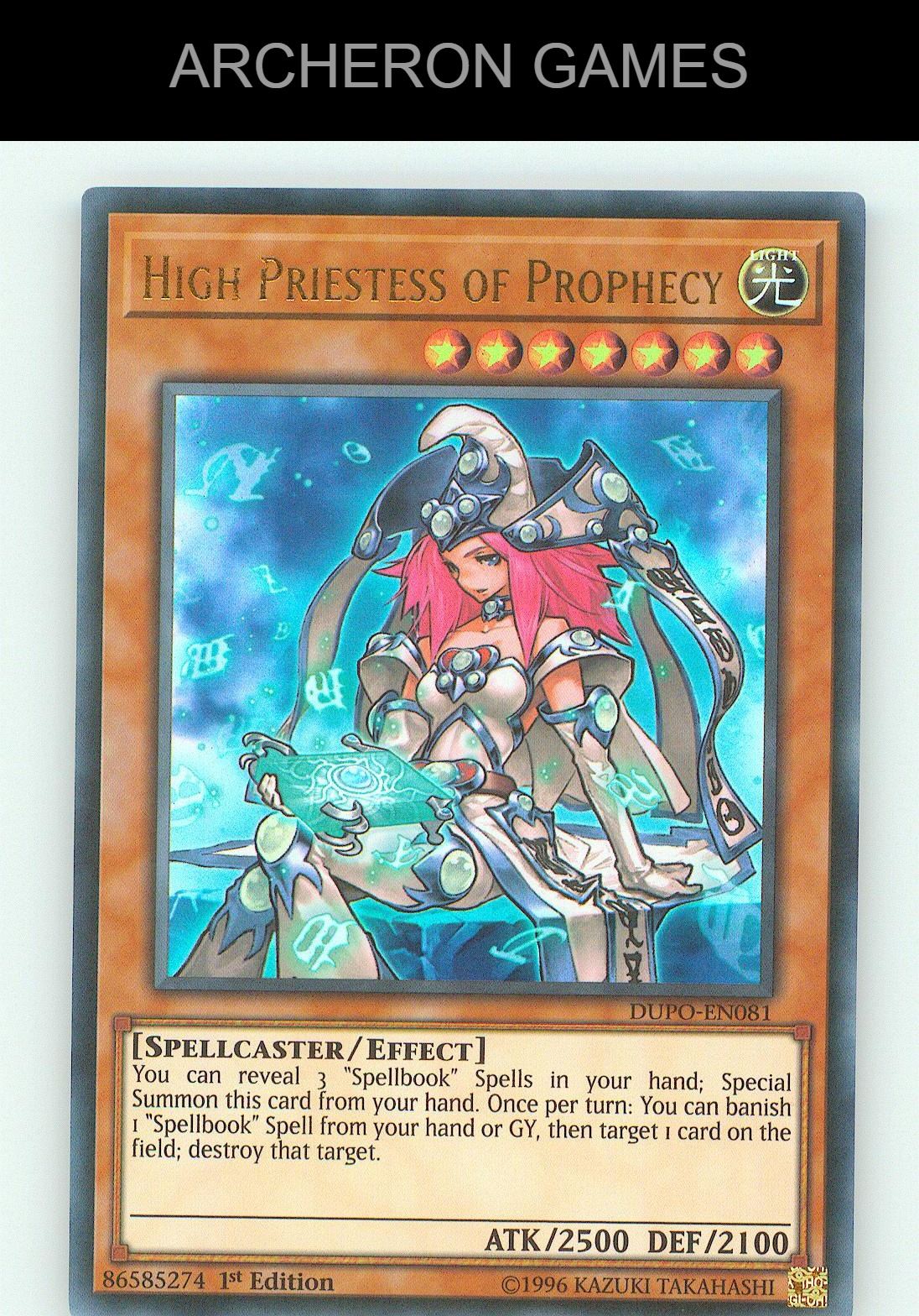 High Priestess of Prophecy UR YUGIOH Card Unlimited