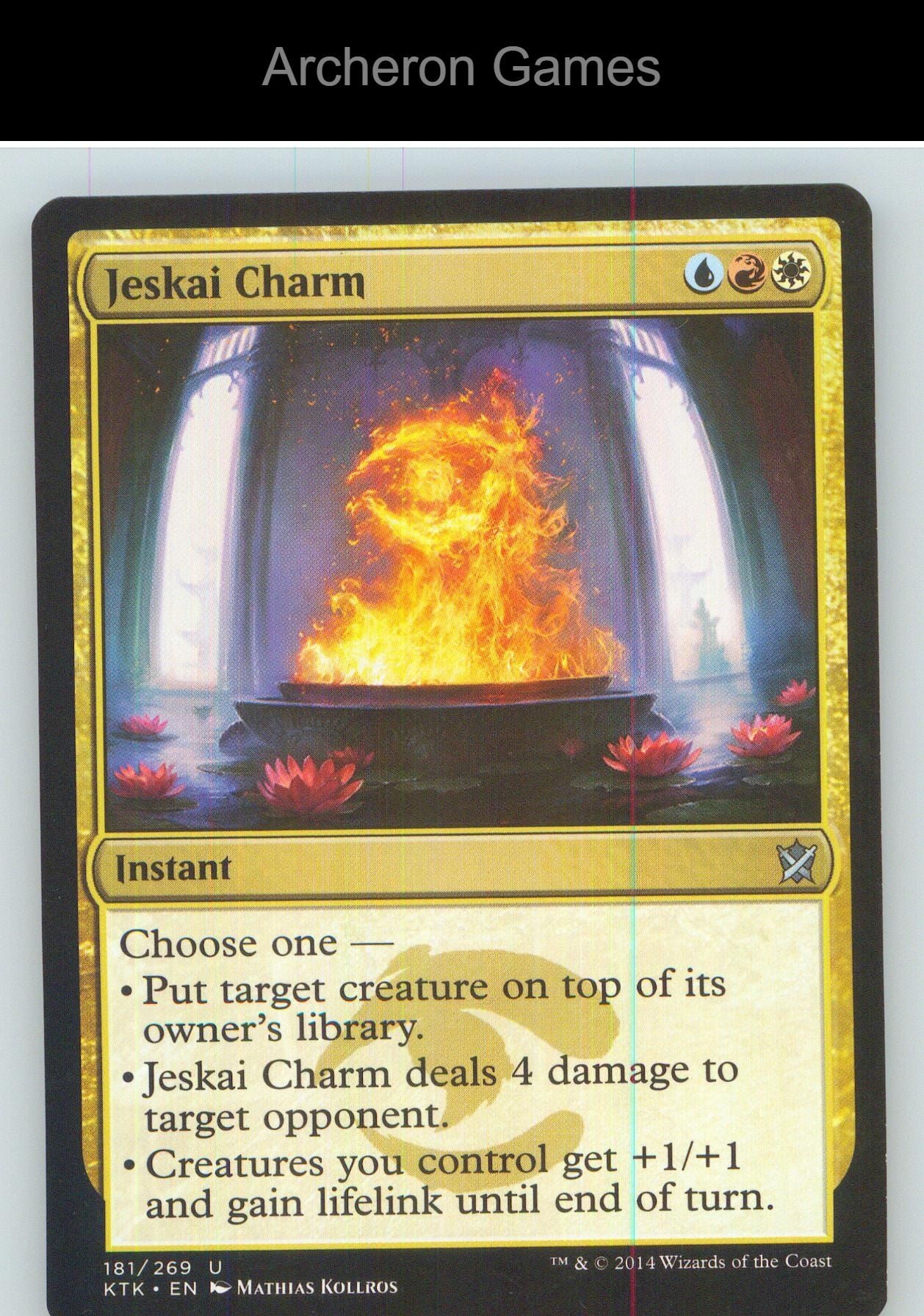 Jeskai Charm KTK 181 UC MTG Card NM/EX+