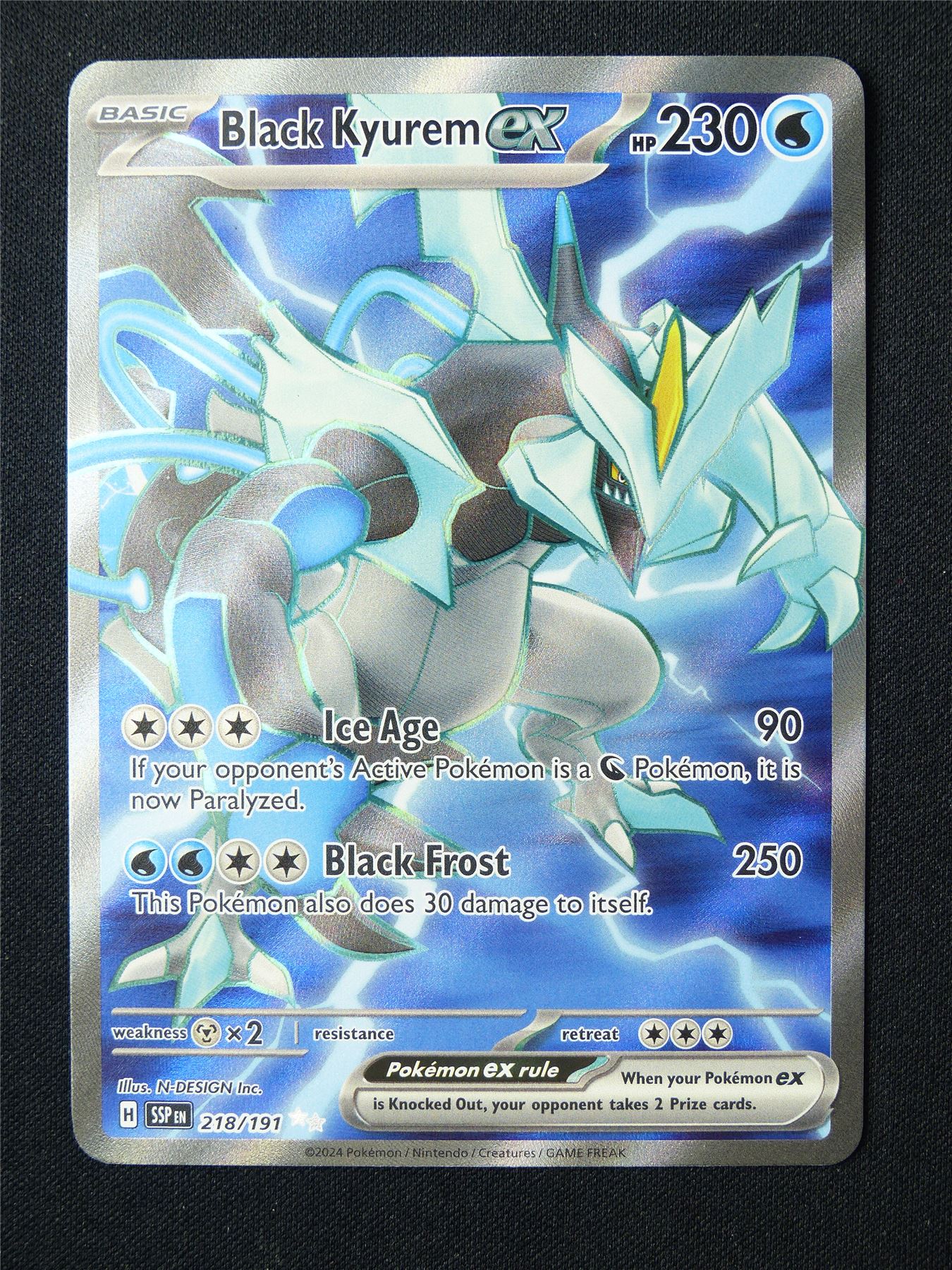 Black Kyurem EX 218/191 Textured Holo - Pokemon Card #6KB
