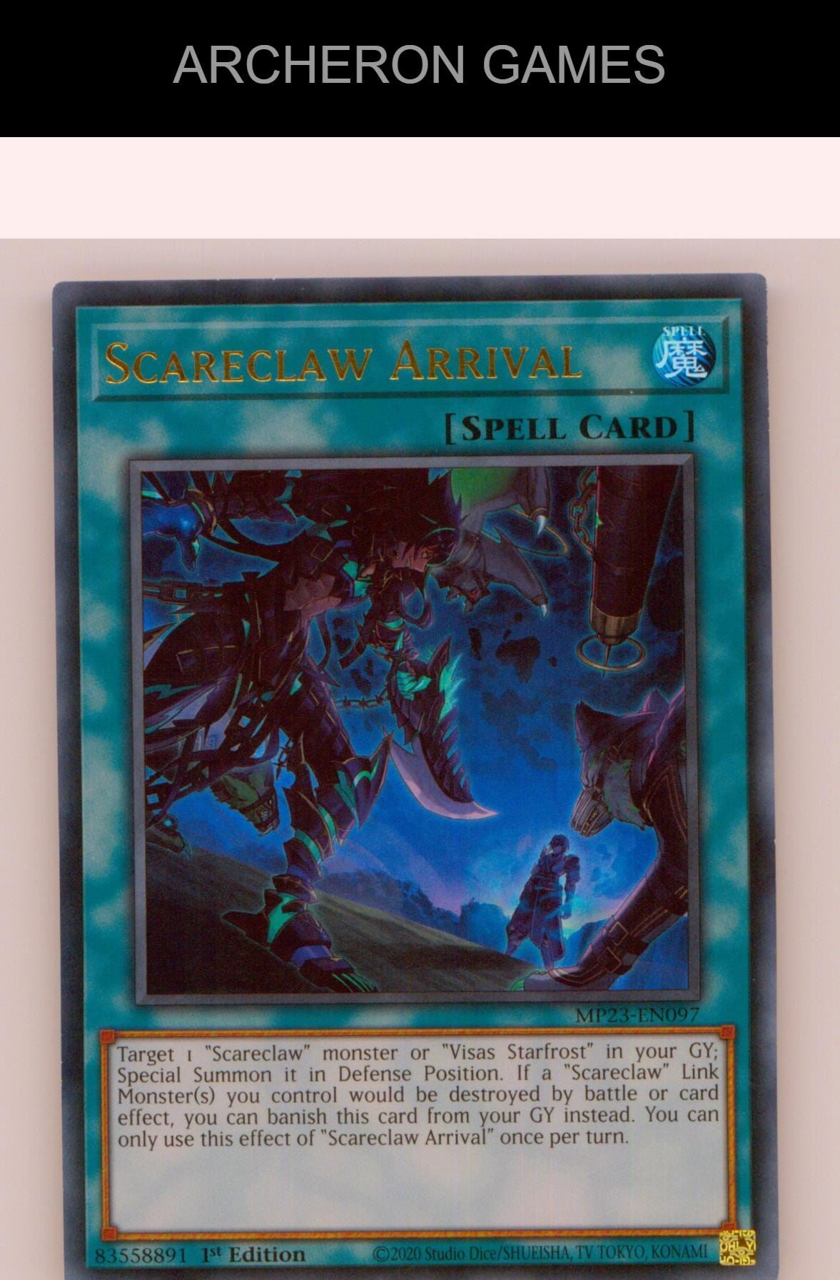 Scareclaw Arrival Ultra Rare YUGIOH Card 1st Edition
