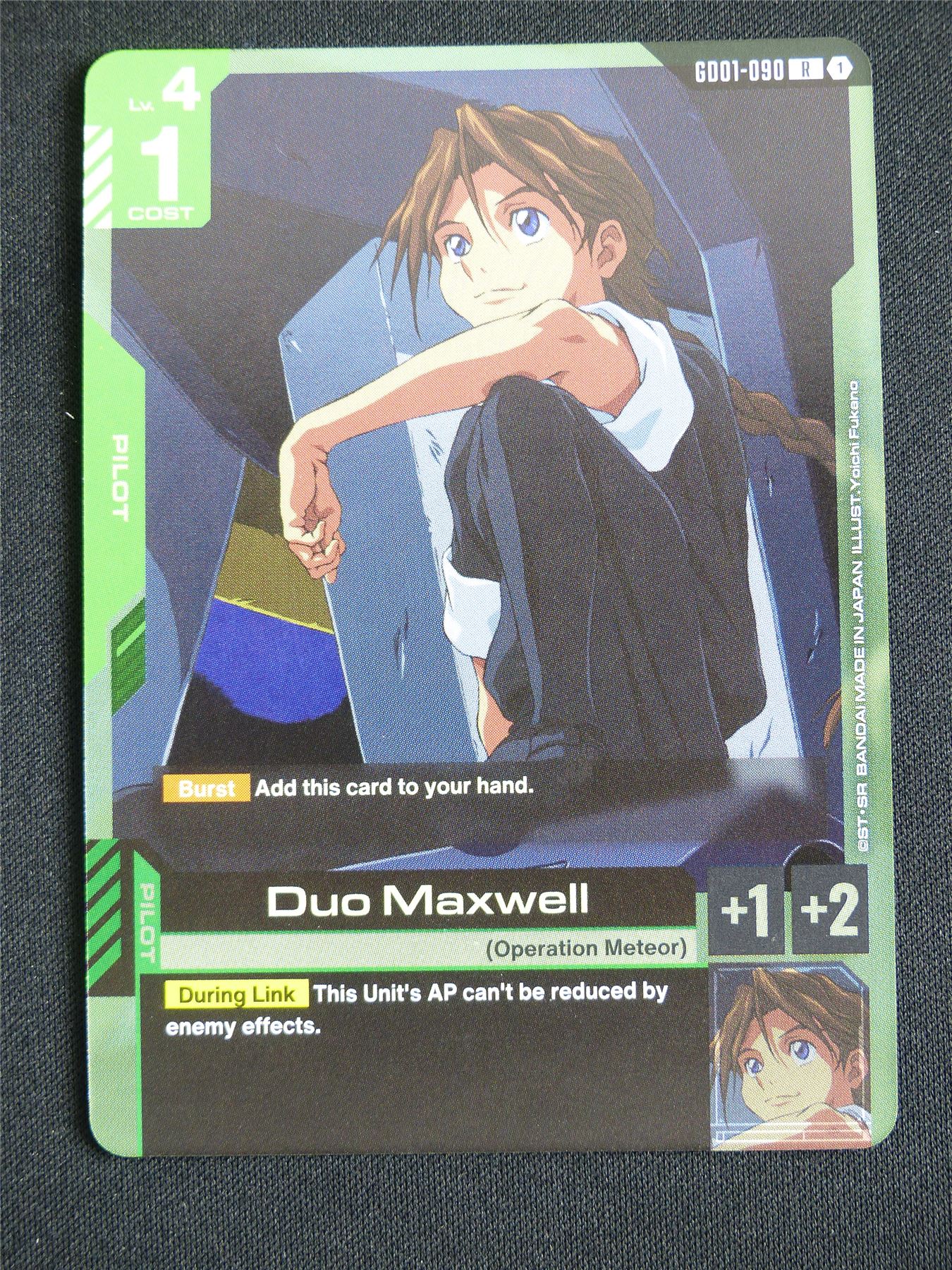Duo Maxwell GD01-090 R - Gundam Card #5FA