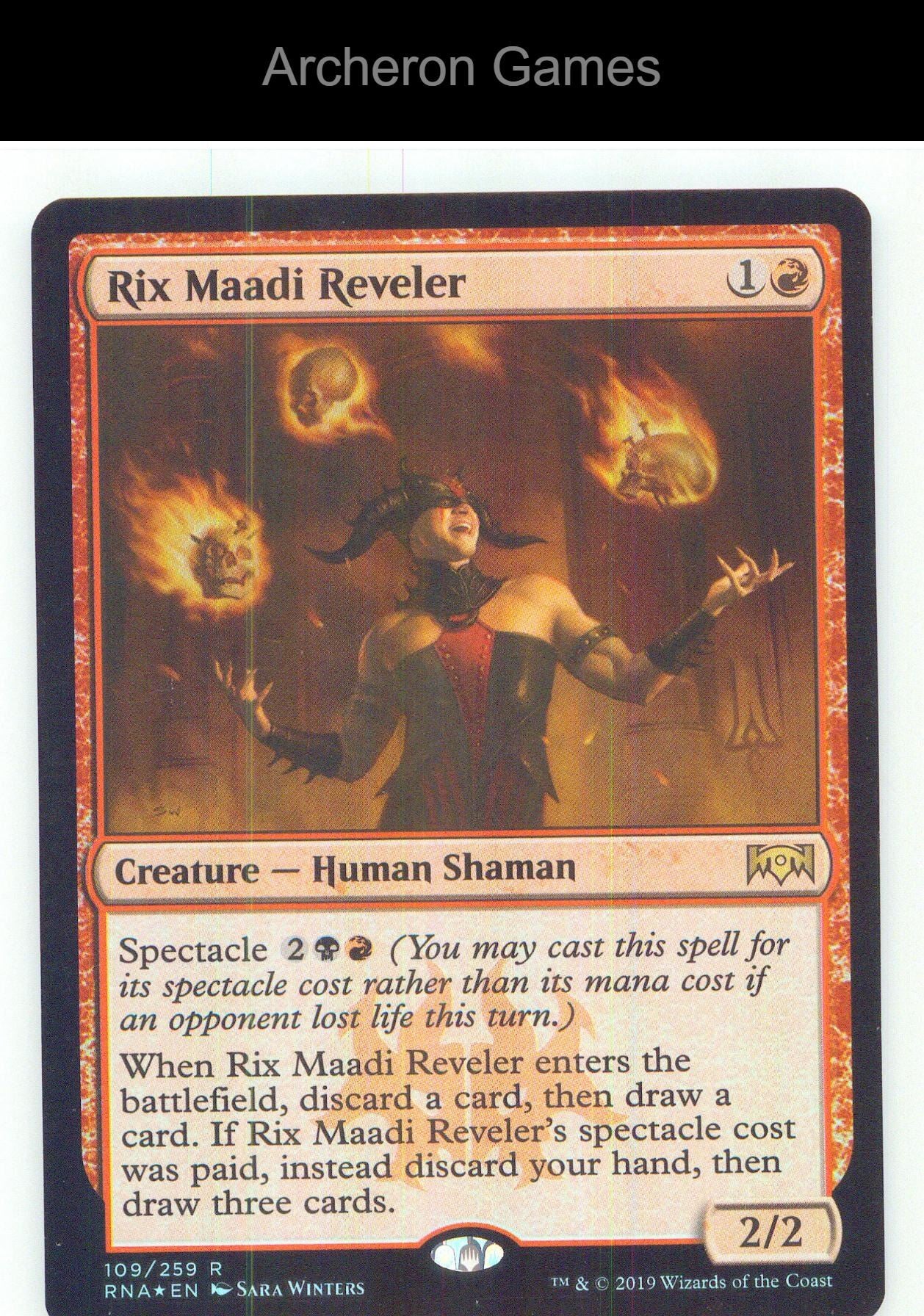 Rix Maadi Reveler RNA 109 R MTG Card NM/EX+ Foil
