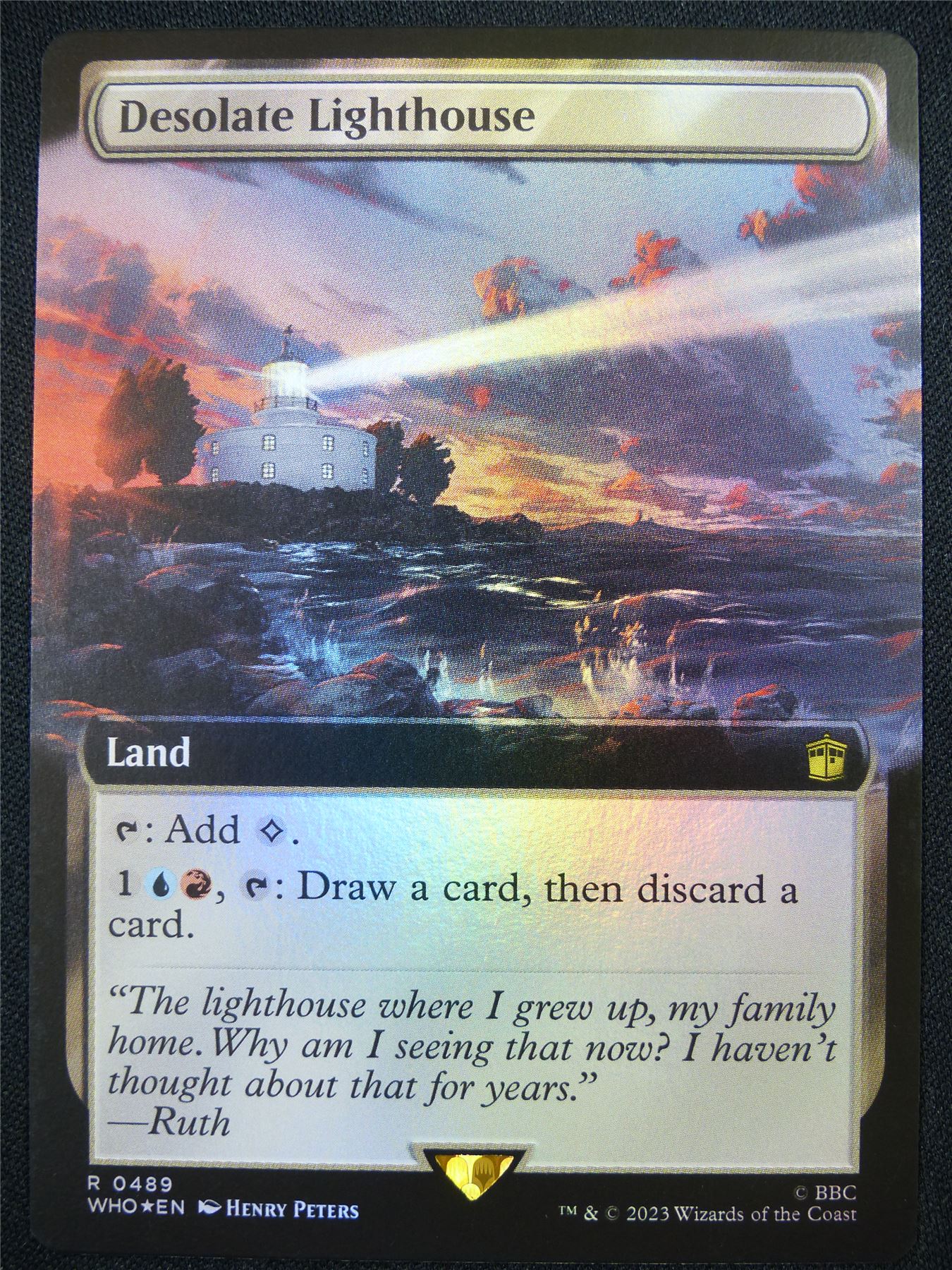 Desolate Lighthouse Extended Foil - WHO - Mtg Card #AG