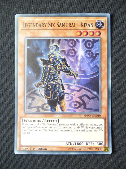 Legendary Six Samurai - Kizan SPWA Super Rare - 1st ed Yugioh Card #39X