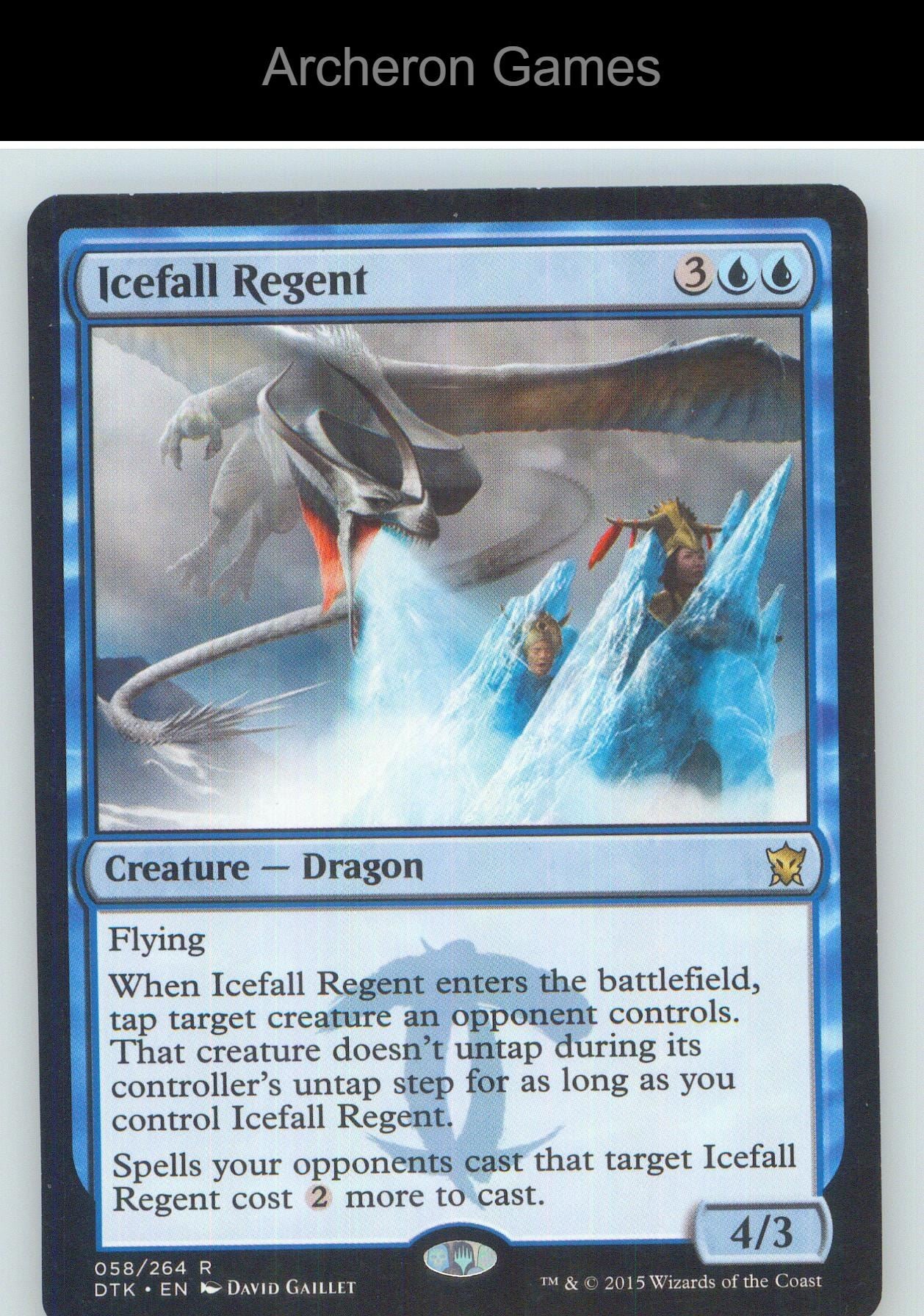 Icefall Regent DTK 58 R MTG Card NM/EX+