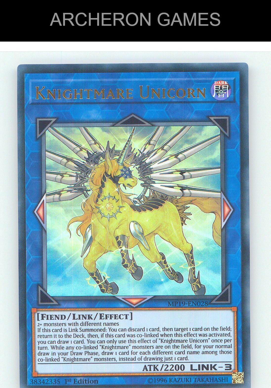 Knightmare Unicorn Ultra Rare YUGIOH Card Unlimited