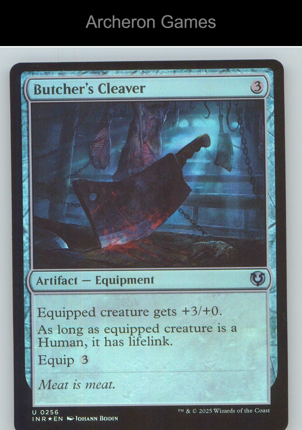 Butcher's Cleaver INR 256 UC MTG Card NM/EX+ Foil