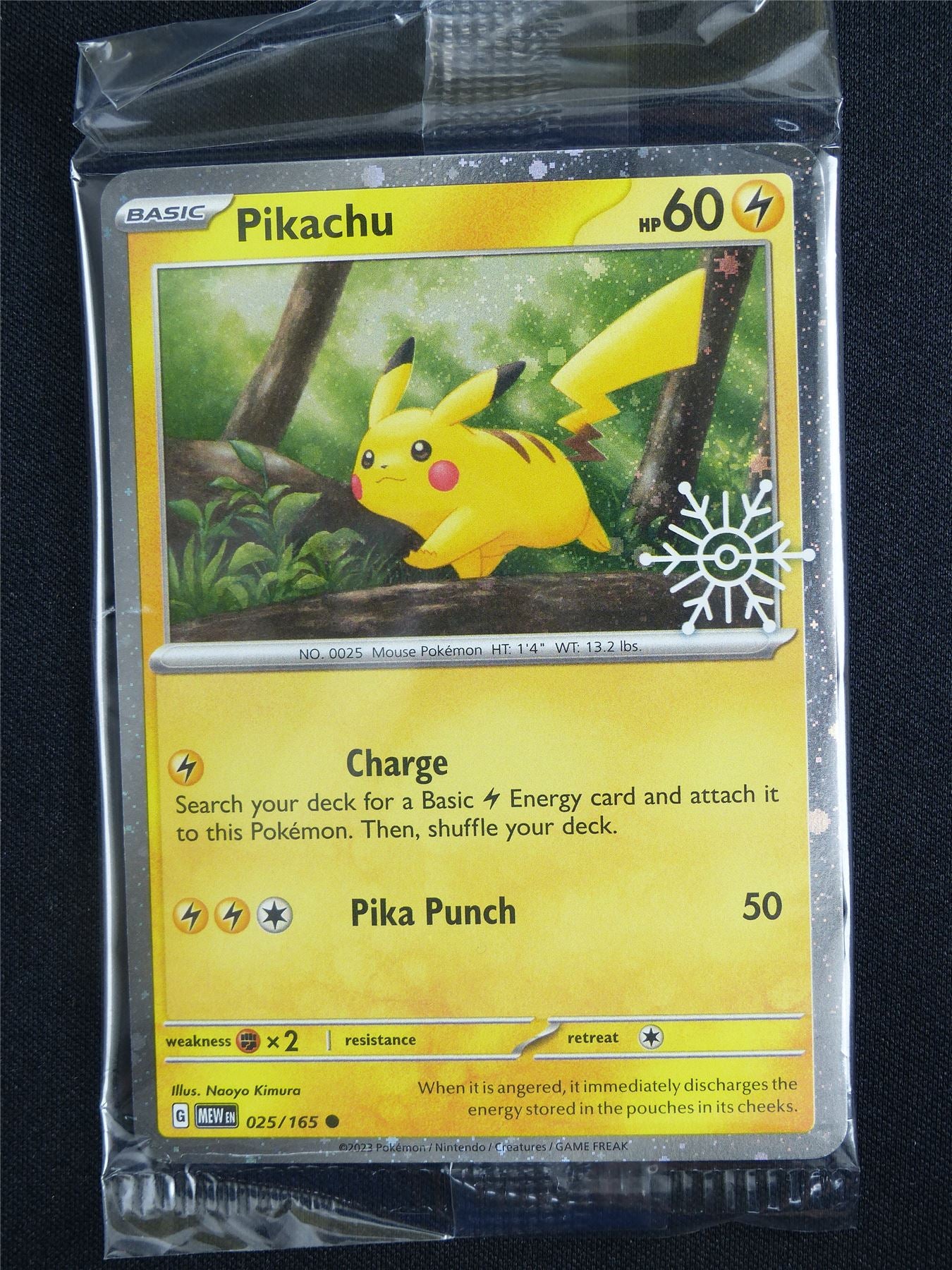 Pikachu 025/165 Holo sealed - 2025 Holiday Calendar Promo - Pokemon Ca Archeron Pikachu 025/165 Holo sealed - 2025 Holiday Calendar Promo - Pokemon Ca Archeron