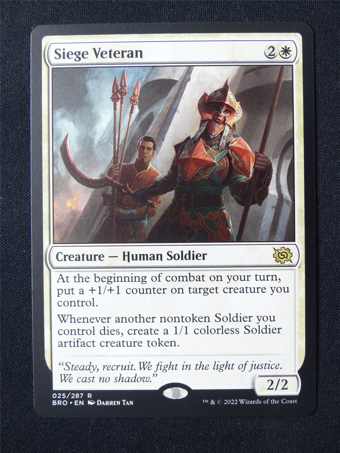 Siege Veteran - BRO - Mtg Card #5FI
