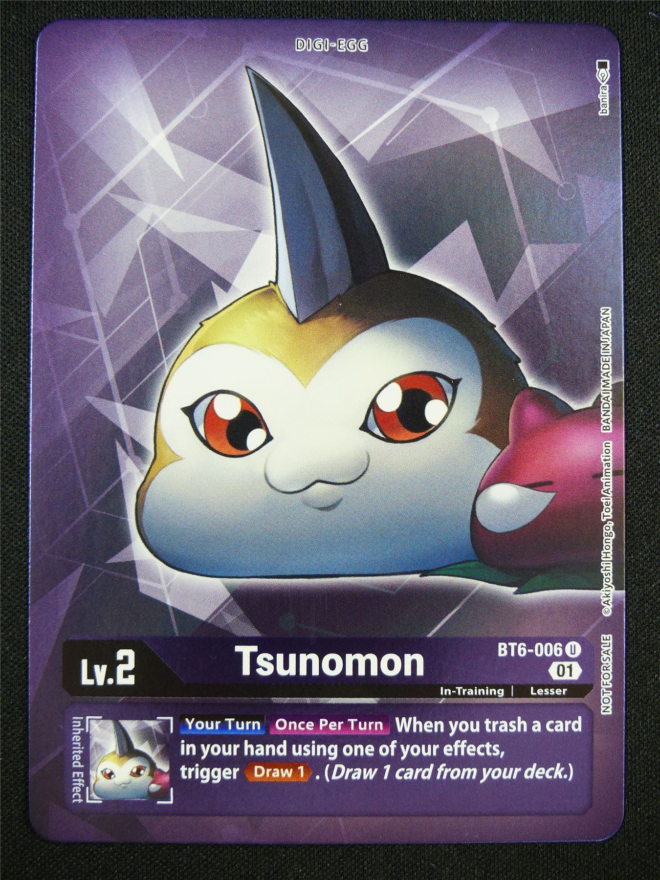 Tsunomon BT6-006 U alt art - Digimon Card #BX