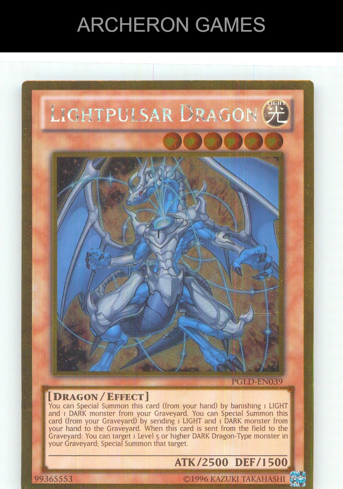 Lightpulsar Dragon Gold Rare YUGIOH Card Unlimited