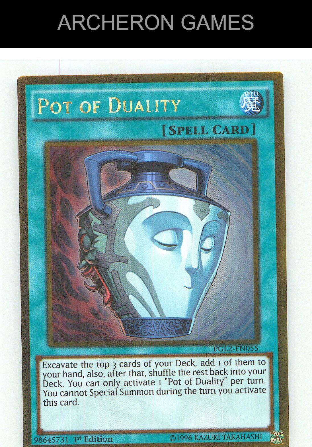 Pot of Duality Gold Rare YUGIOH Card Unlimited