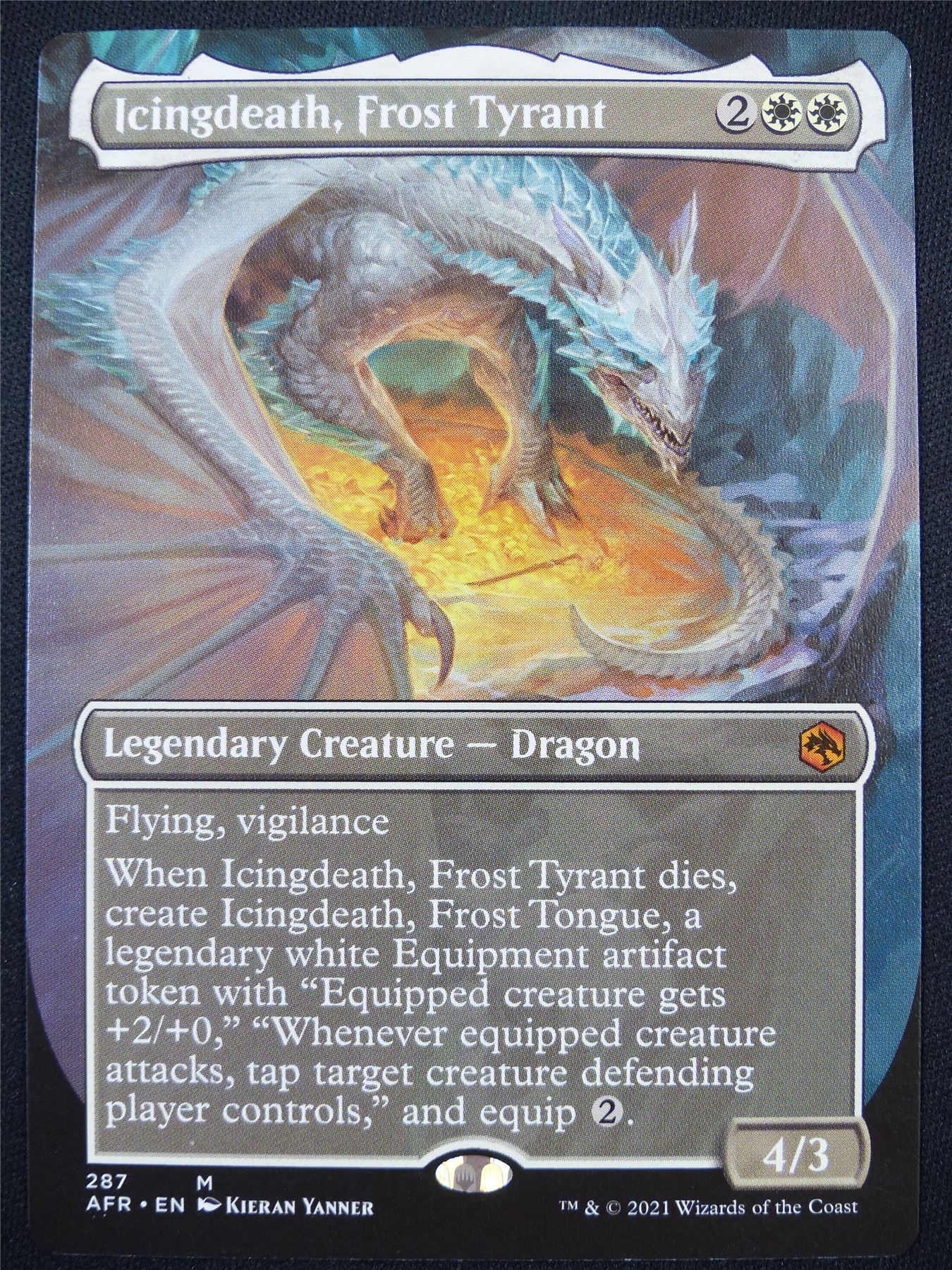 Icingdeath Frost Tyrant Borderless - AFR - Mtg Card #5B6