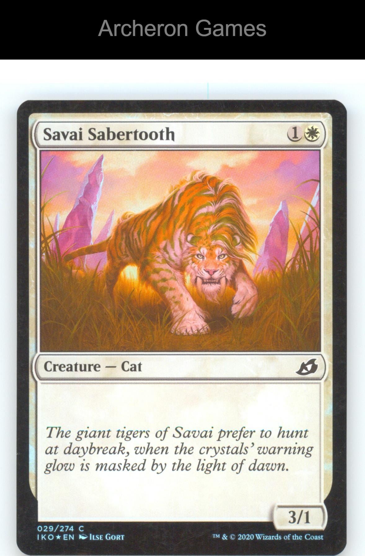 Savai Sabertooth IKO 29 C MTG Card Ikoria: Lair of Behemoths Foil